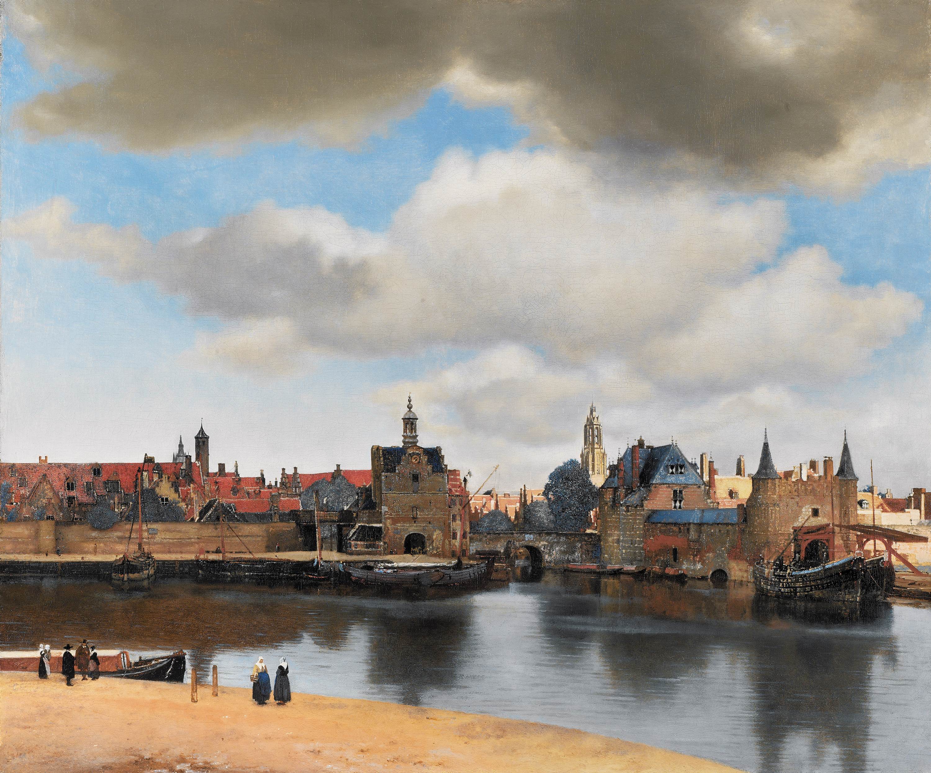 Johannes Vermeer, View of Delft, c. 1660-61. Mauritshuis, The Hague.