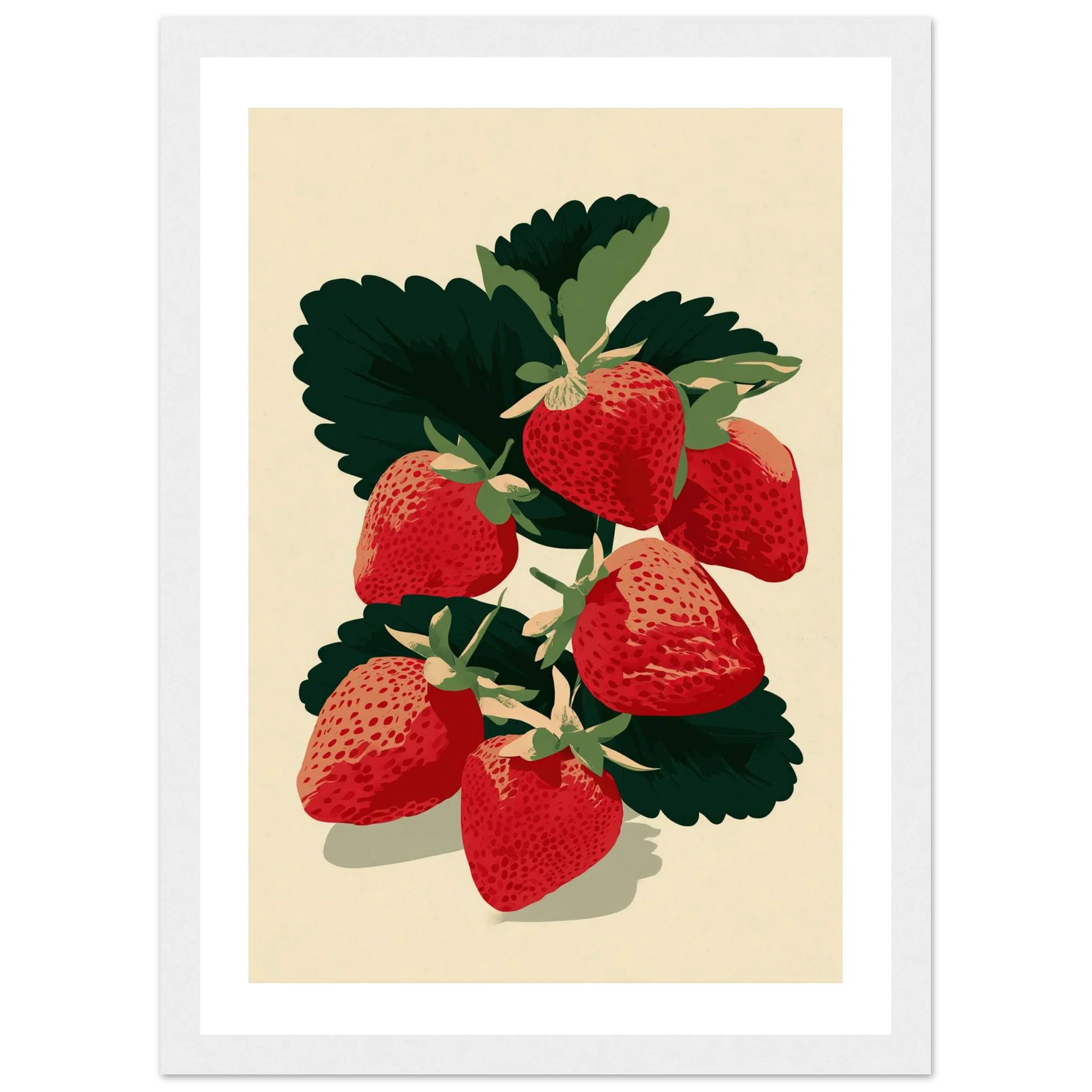 Sweet Strawberries – Vintage Botanical Fruit Print