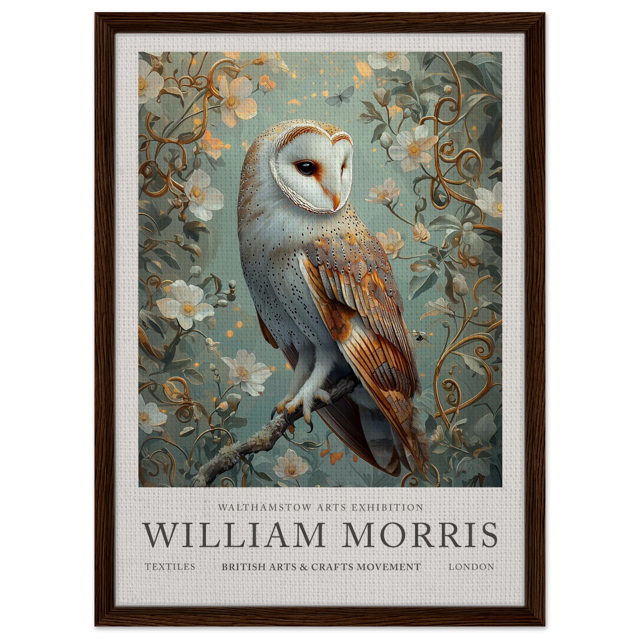 Barn Owl Whispering Wings - William Morris