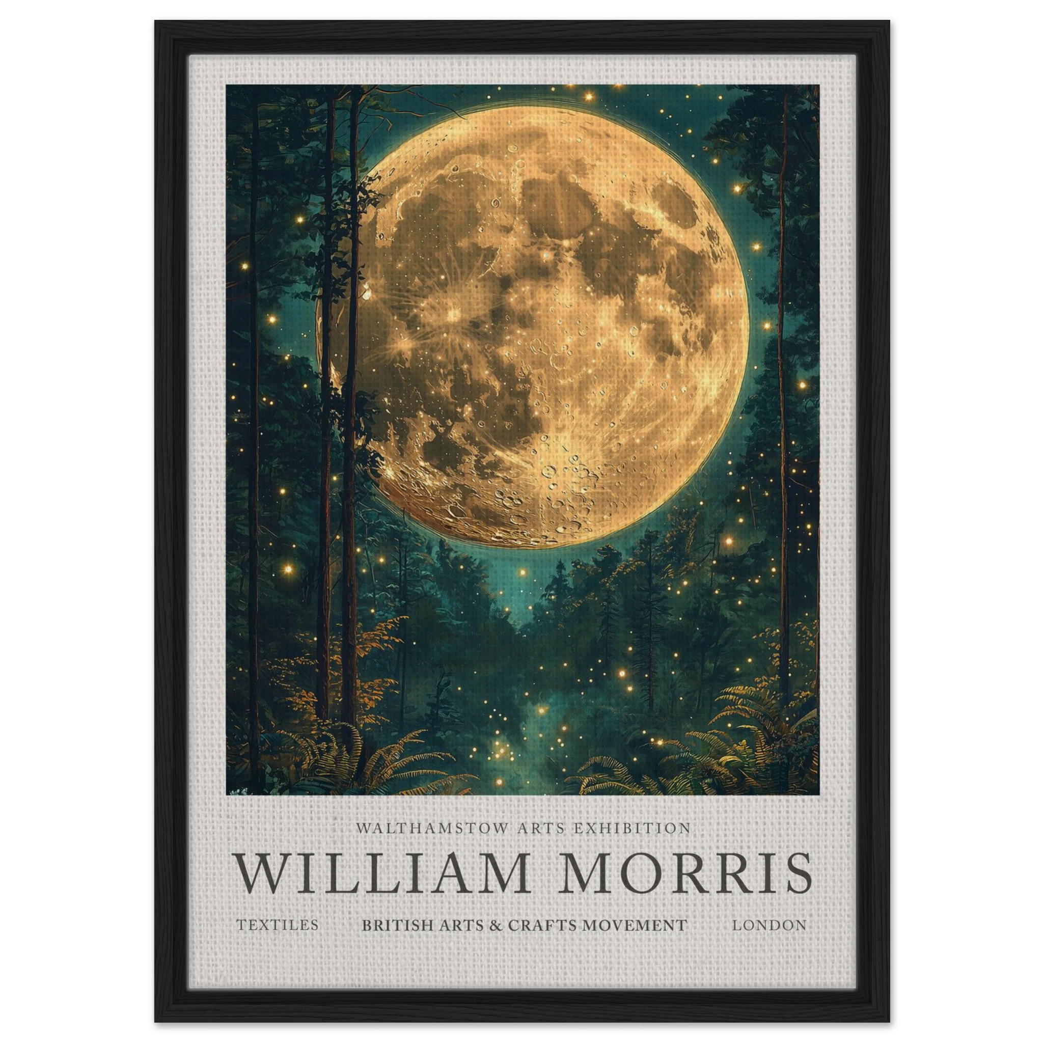 Moonlit Forest - William Morris
