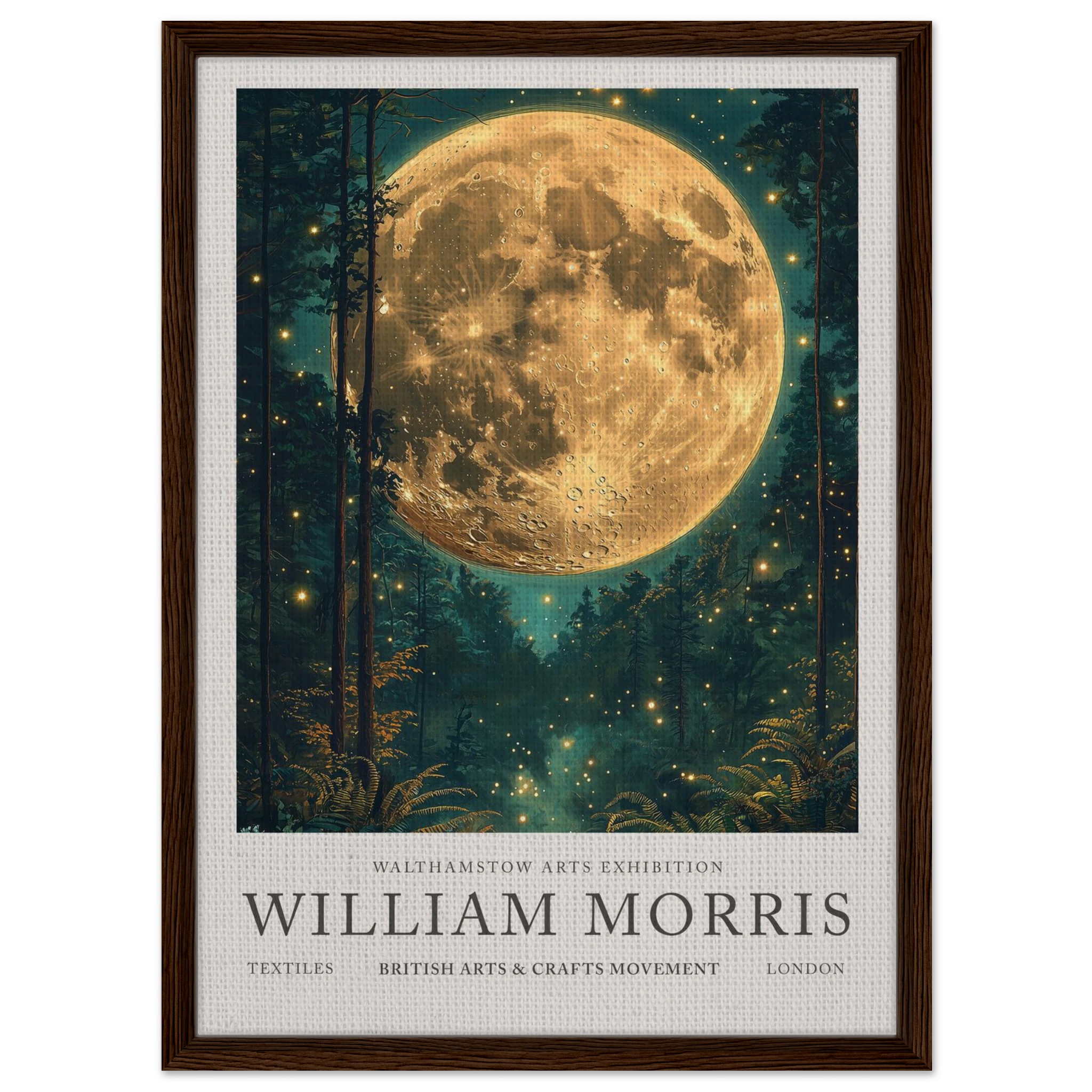 Moonlit Forest - William Morris