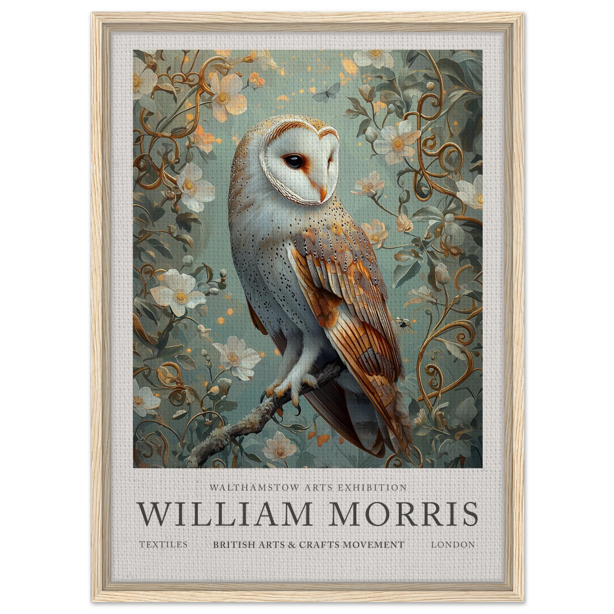 Barn Owl Whispering Wings - William Morris