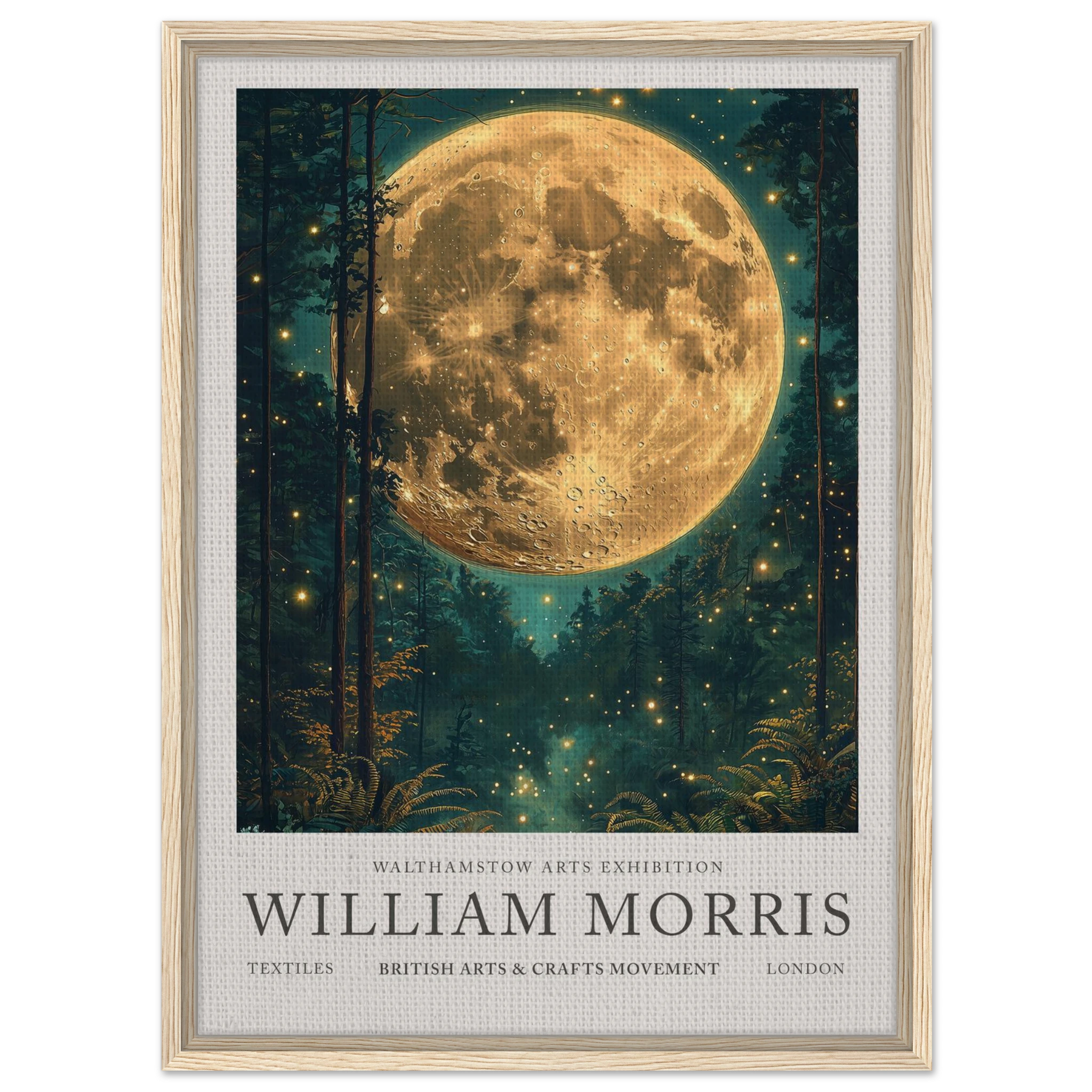Moonlit Forest - William Morris