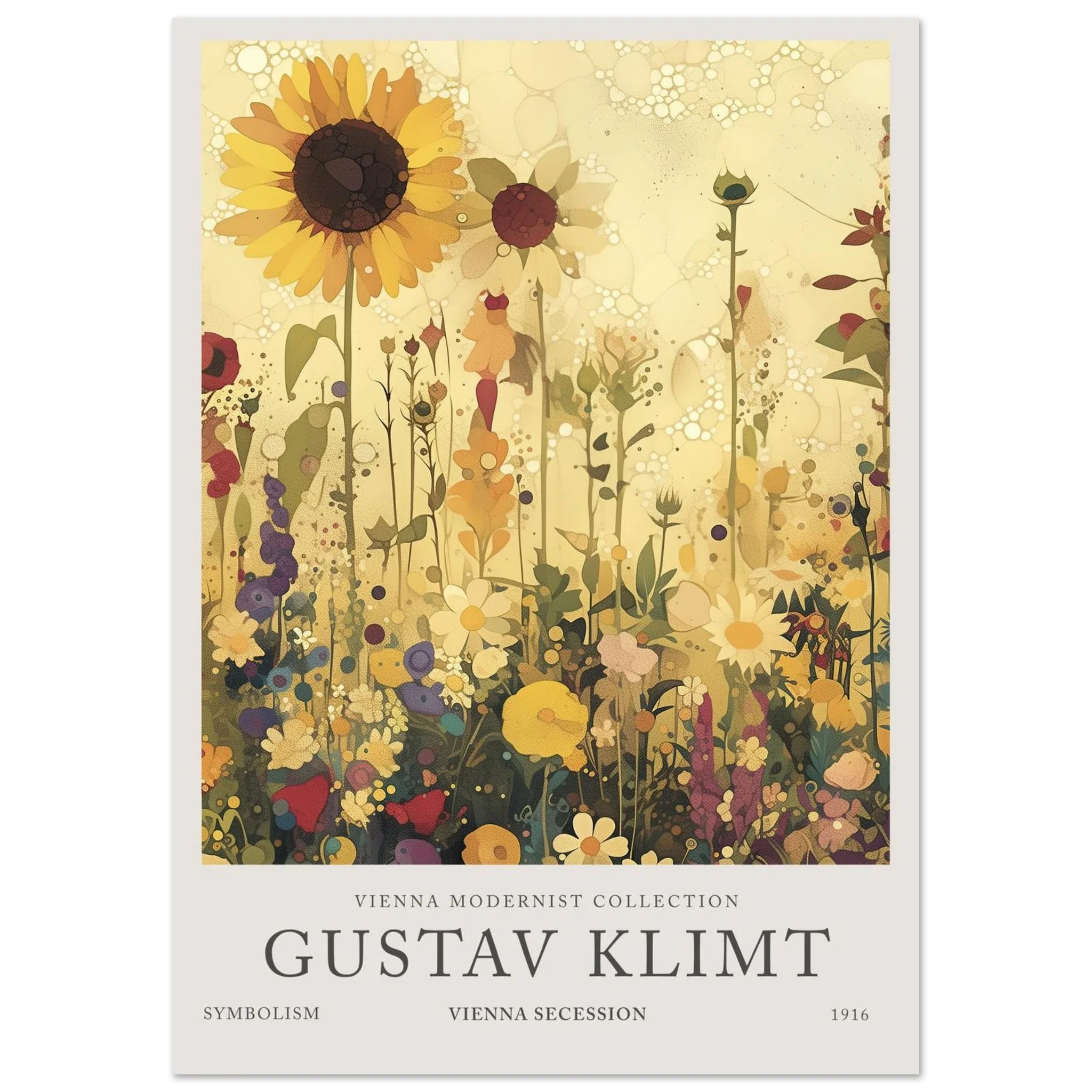 Sunflower Reverie - Gustav Klimt