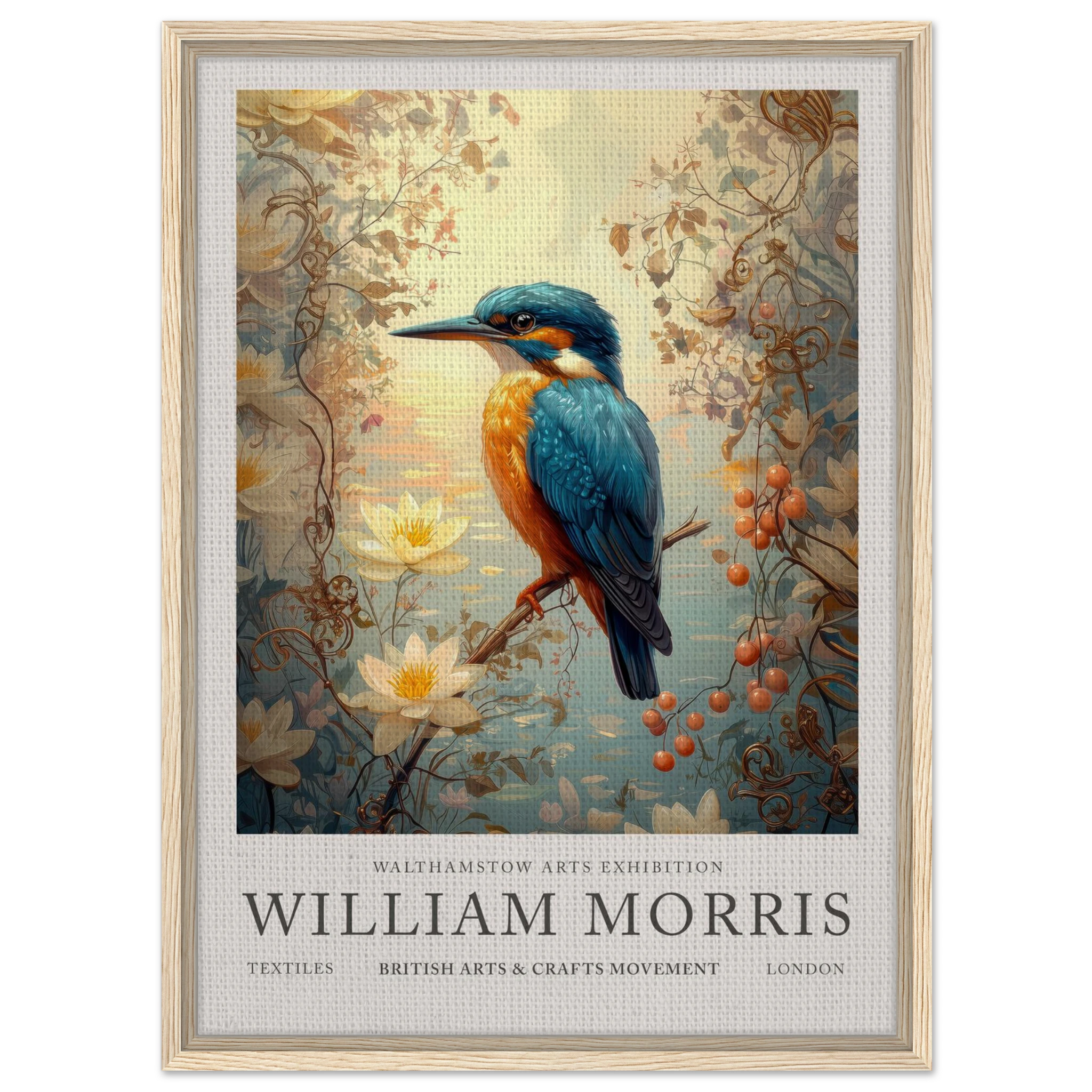Kingfisher Calm - William Morris