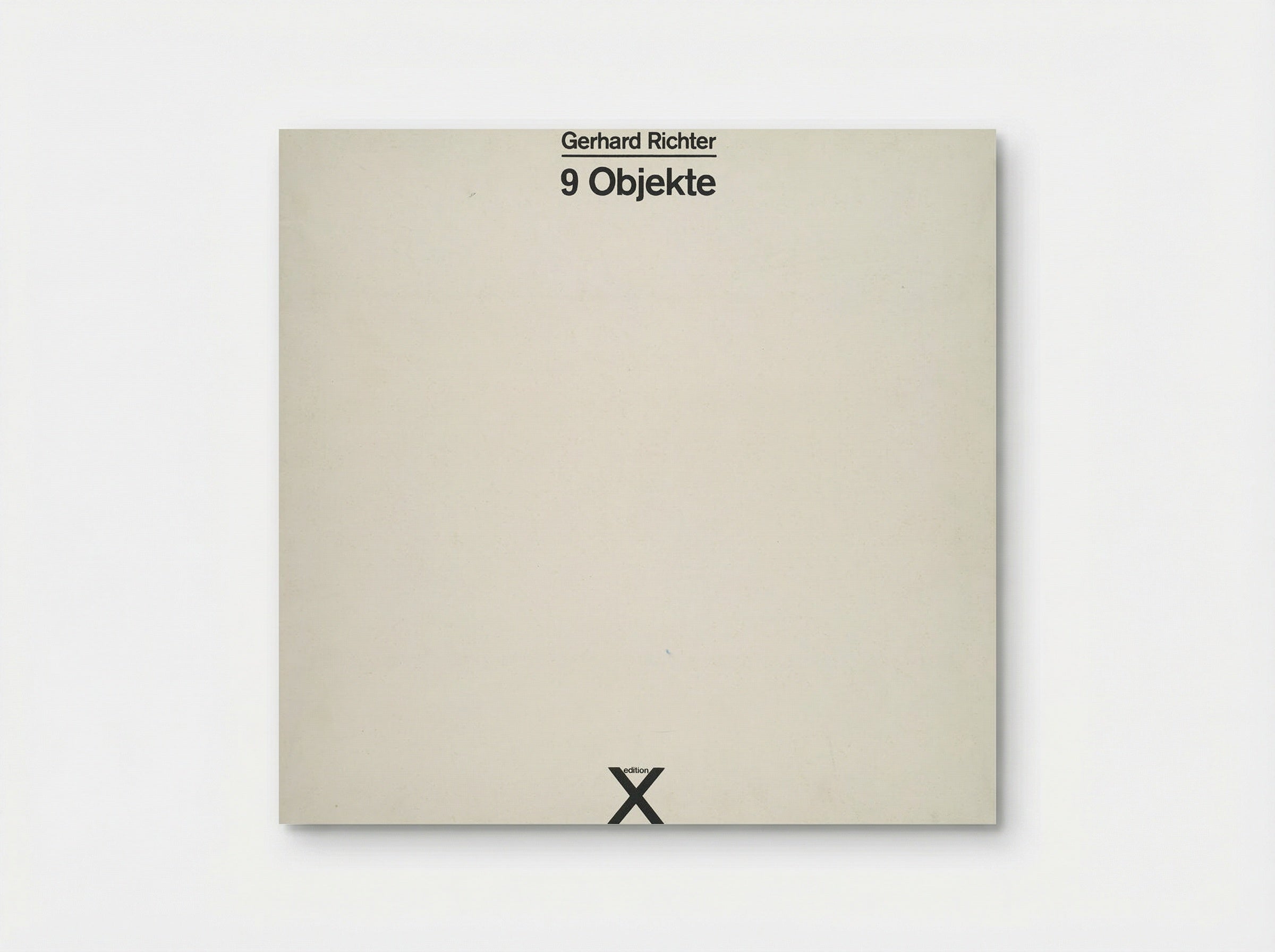 9 Objekte (Cover Design) - Gerhard Richter - Poster