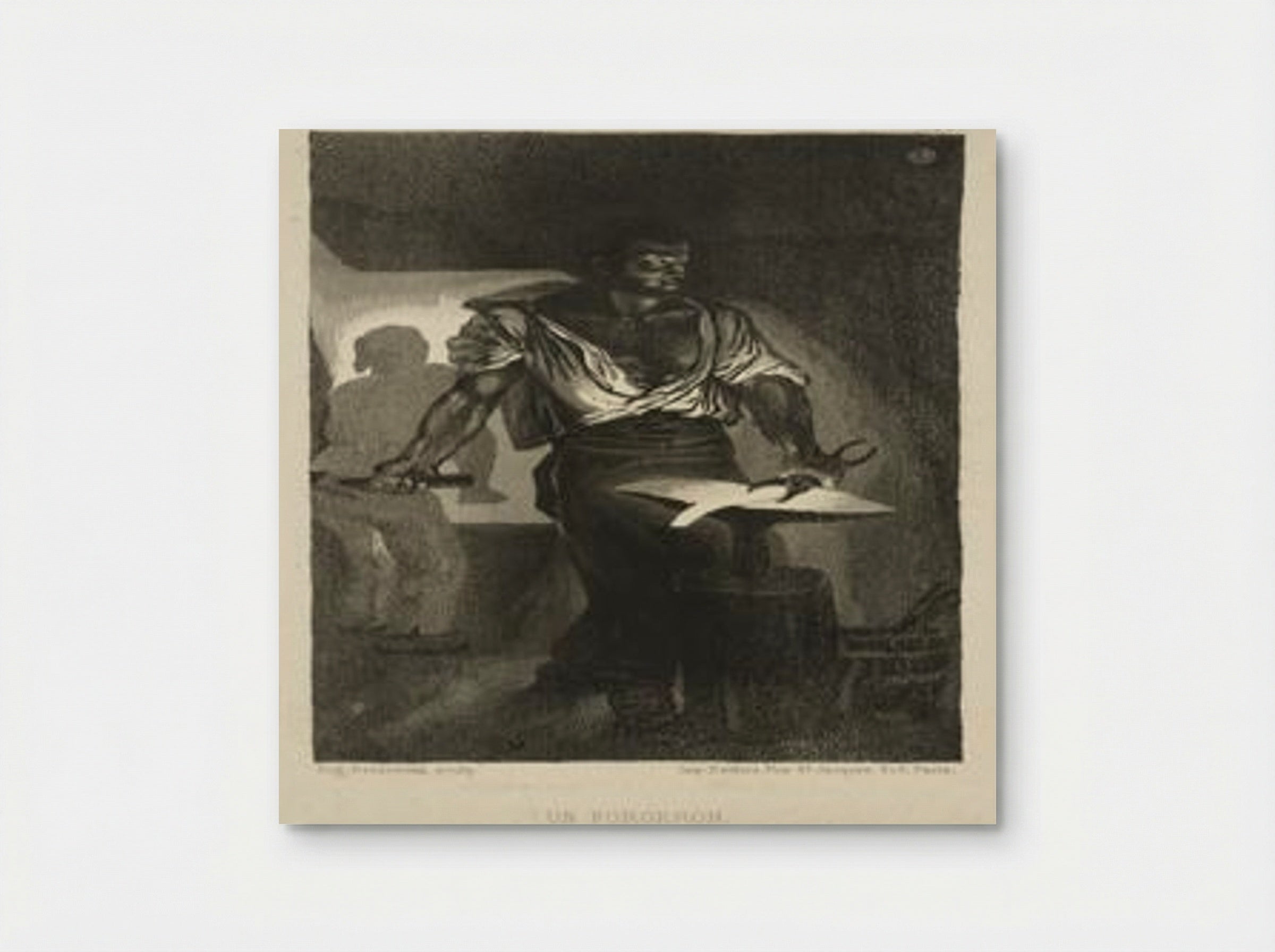 A Blacksmith - Eugène Delacroix - Poster