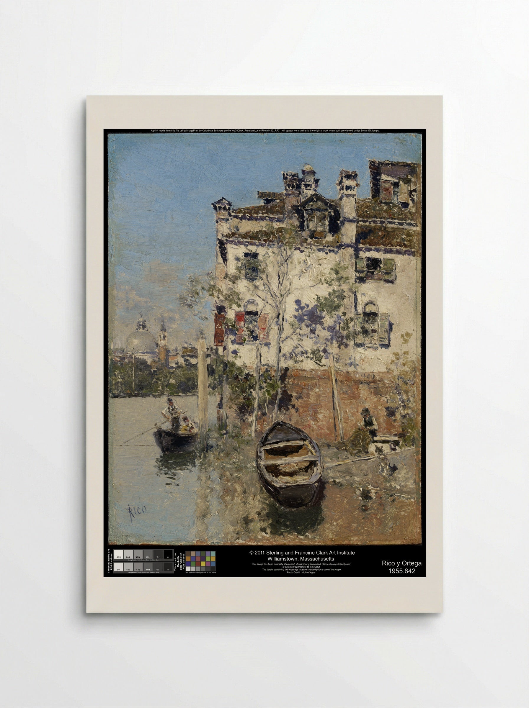 A Canal in Venice - Martín Rico y Ortega - Poster