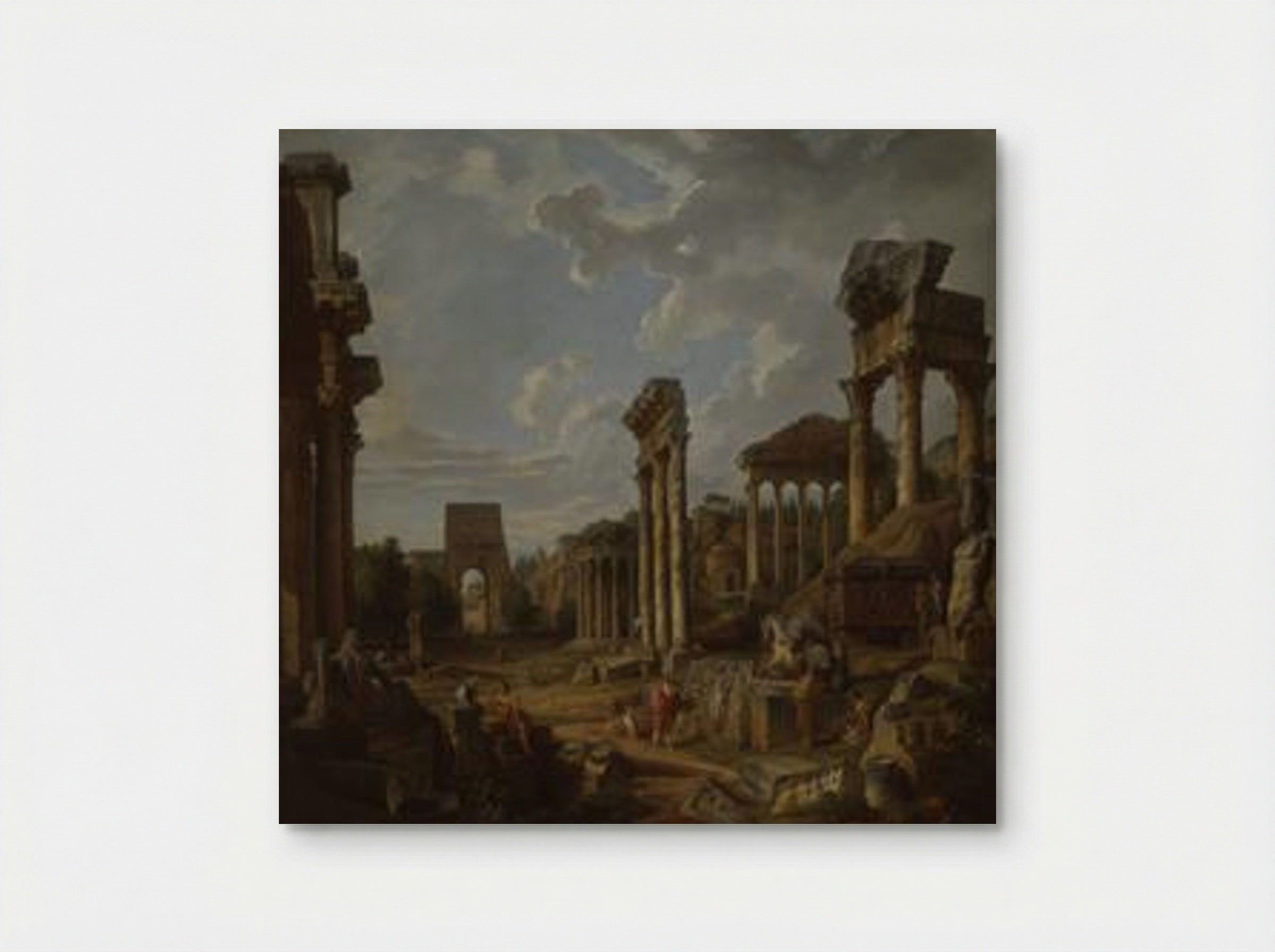 A Capriccio of the Roman Forum - Giovanni Paolo Panini - Poster