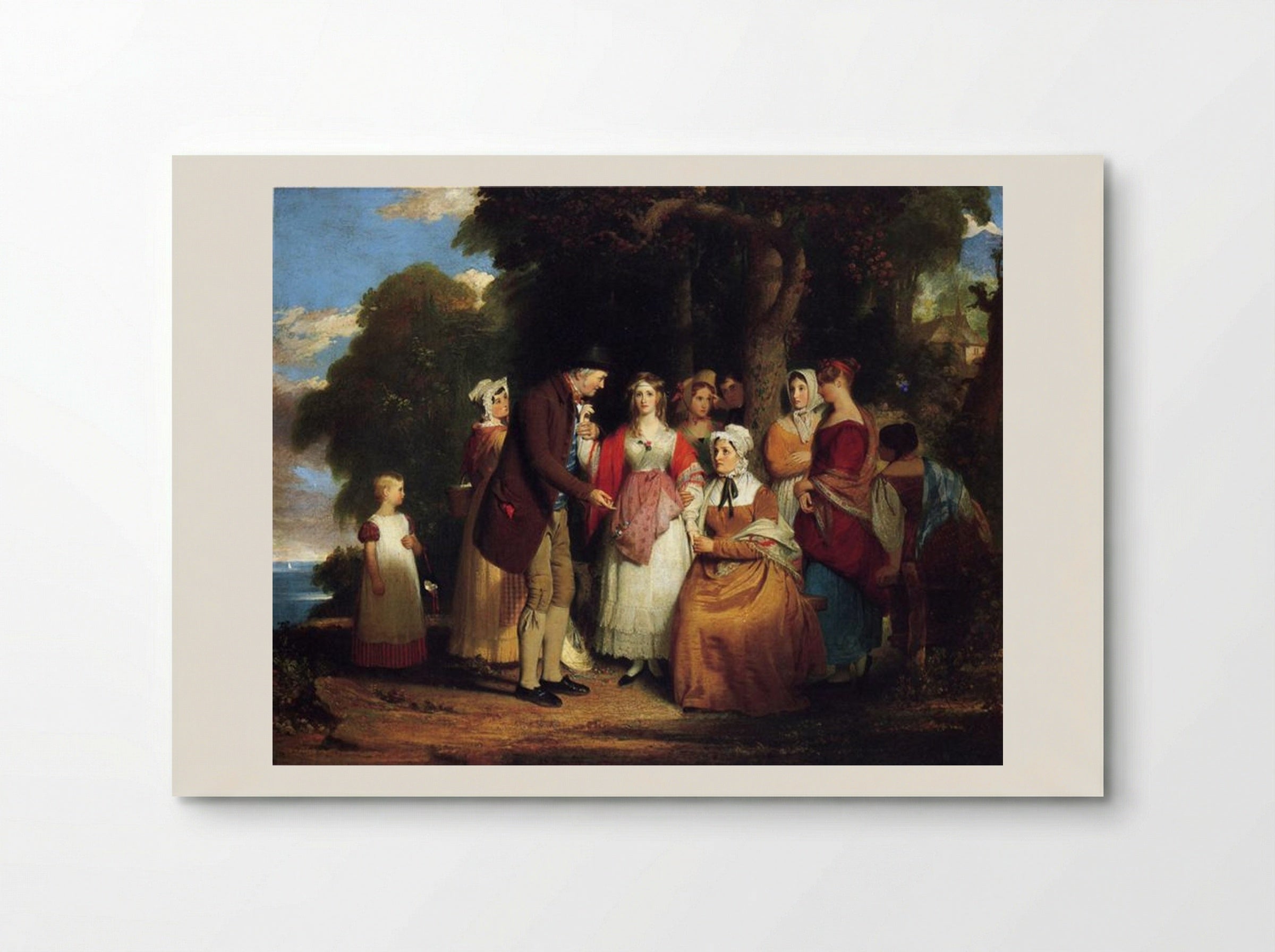 A Domestic Affliction - Benjamin West - Poster