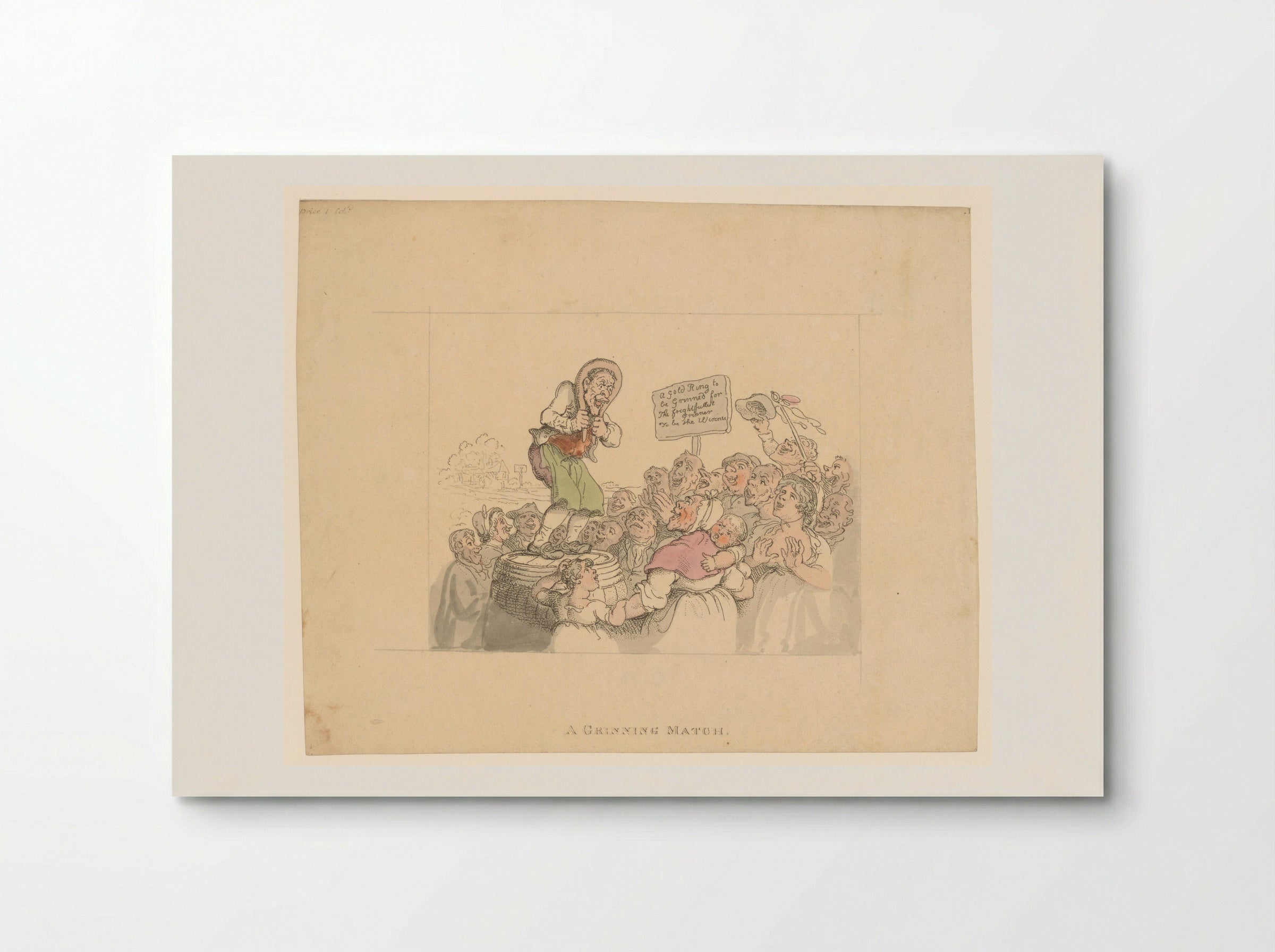 A Grinning Match - Thomas Rowlandson - Poster