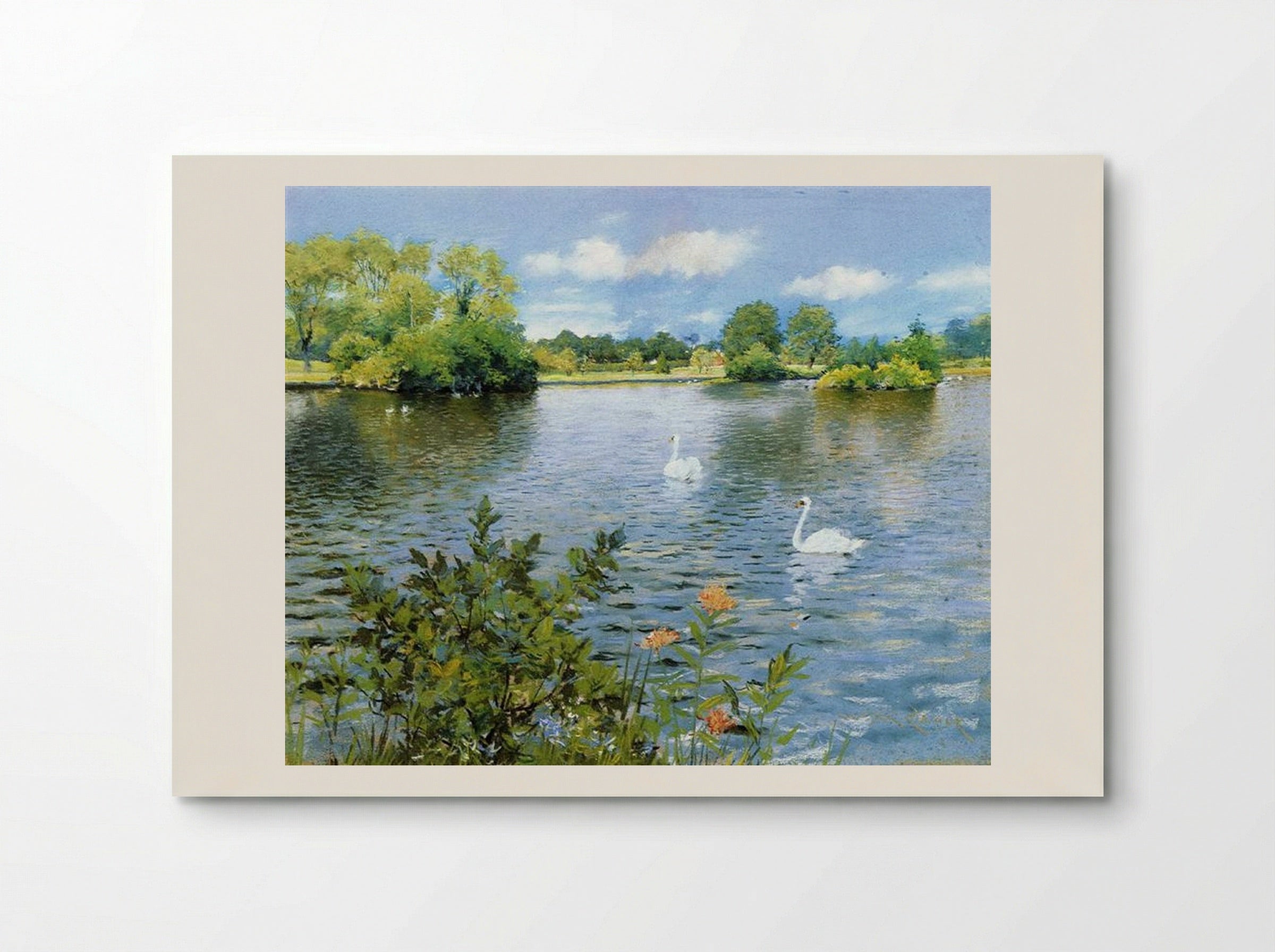 A Long Island Lake - William Merritt Chase - Poster