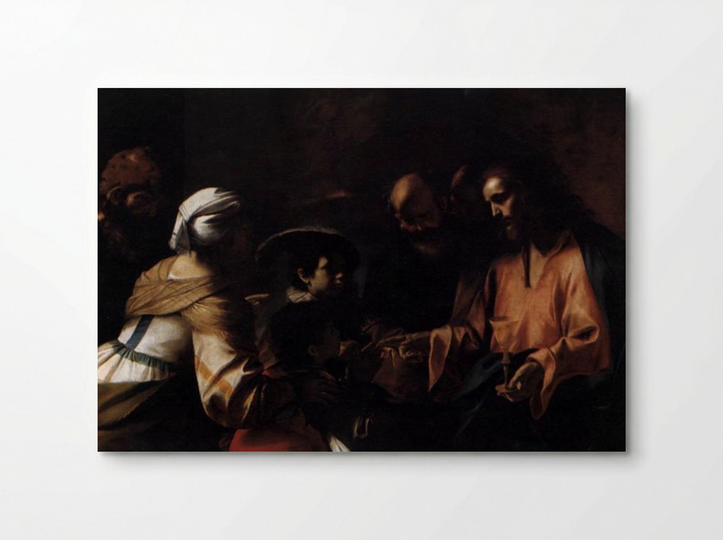A Mother Entrusting Her Sons to Christ - Mattia Preti - Poster
