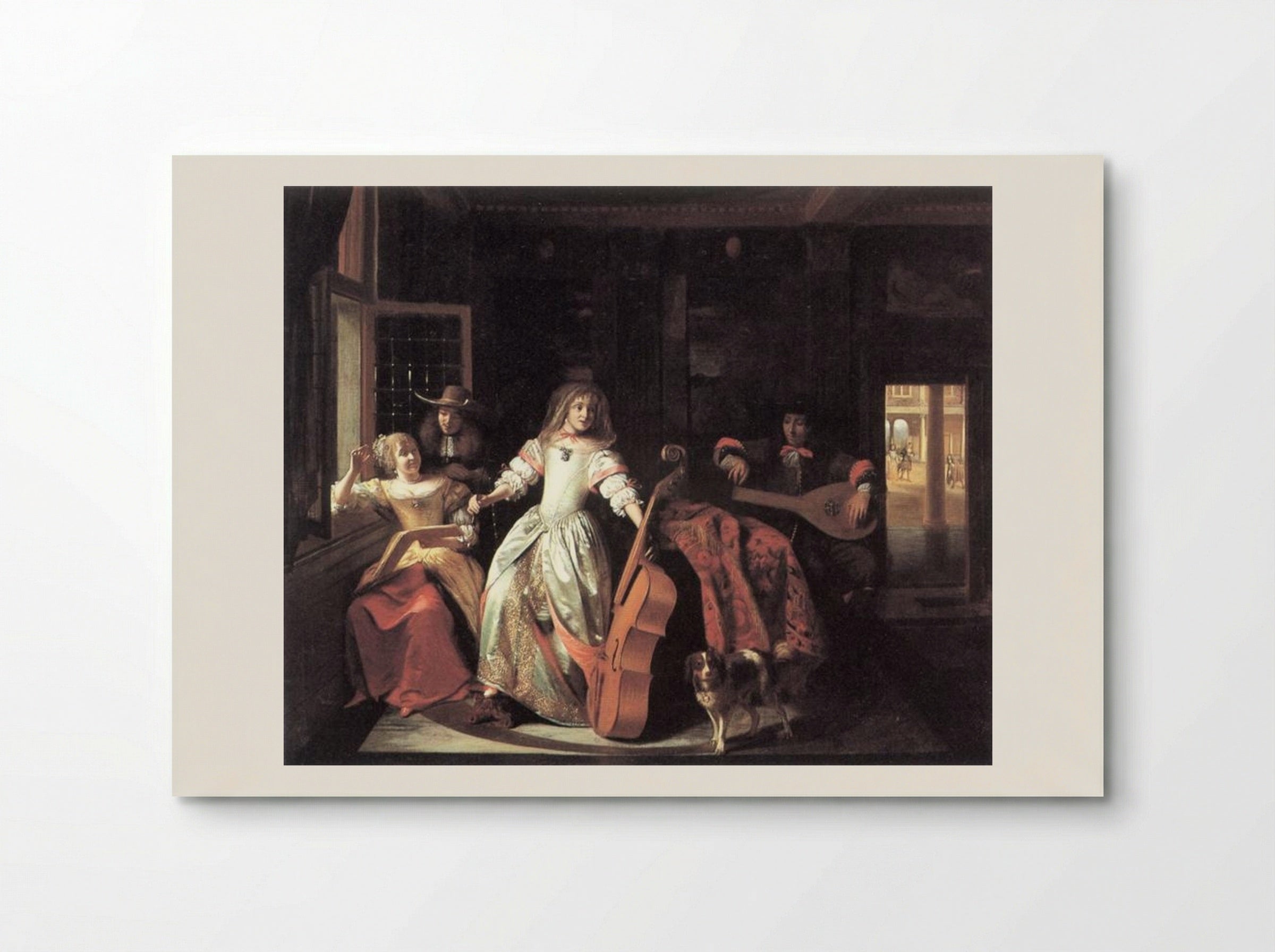 A Musical Conversation - Pieter de Hooch - Poster