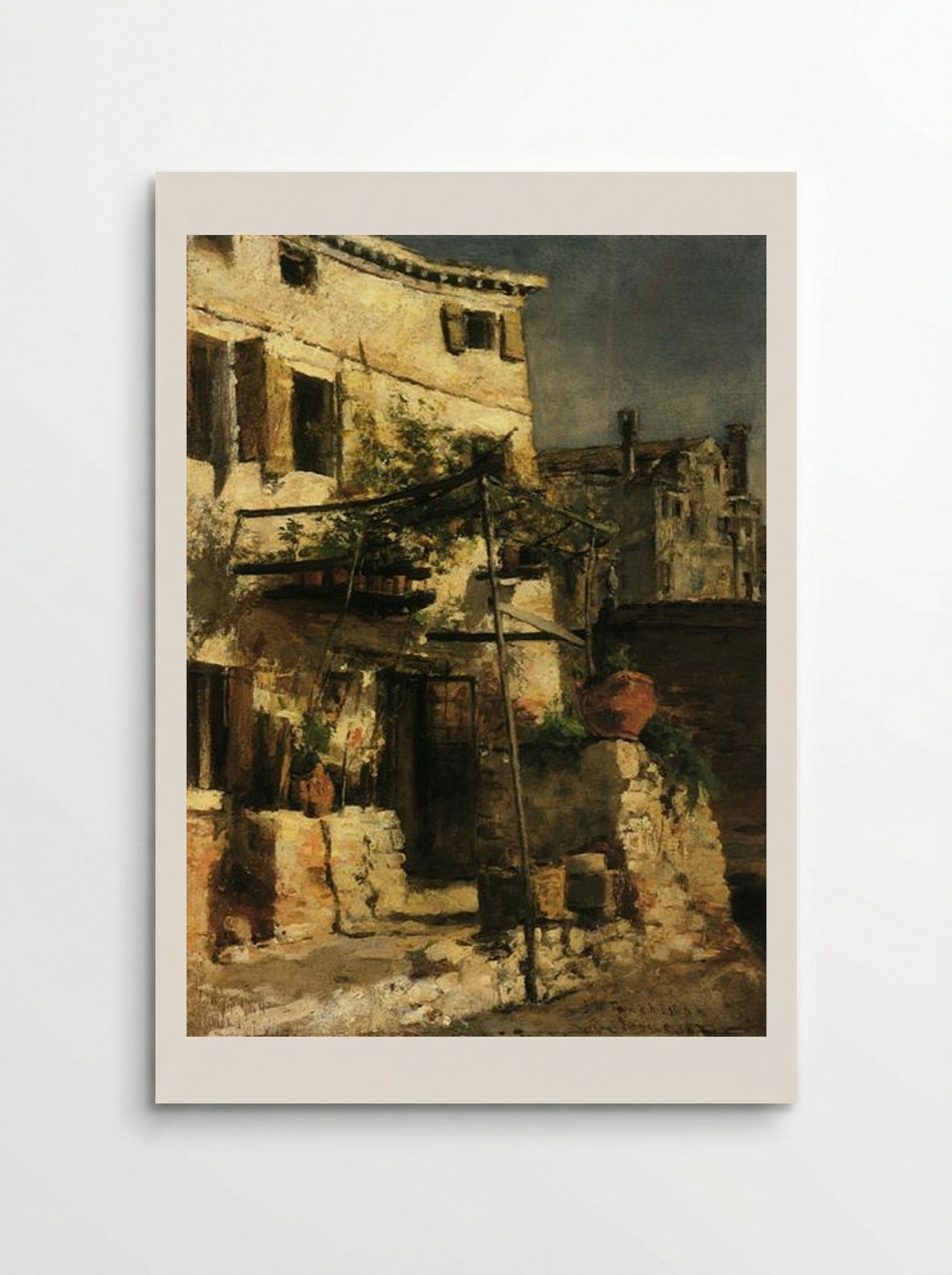A Venetian Scene - John Henry Twachtman - Poster