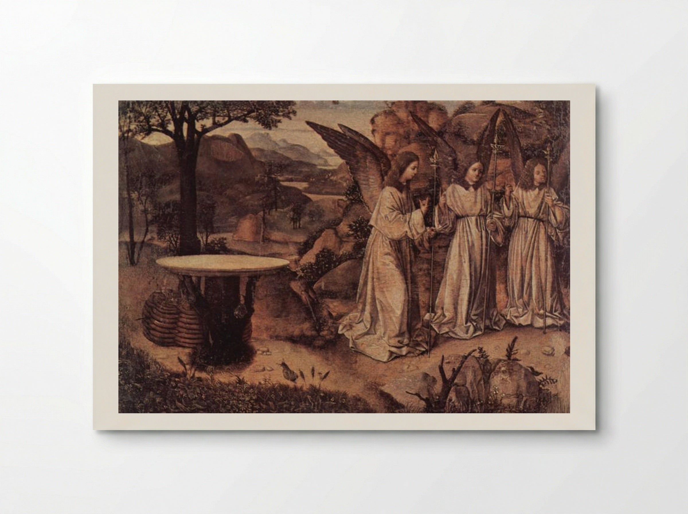 Abraham Served by Three Angels - Antonello da Messina - Poster
