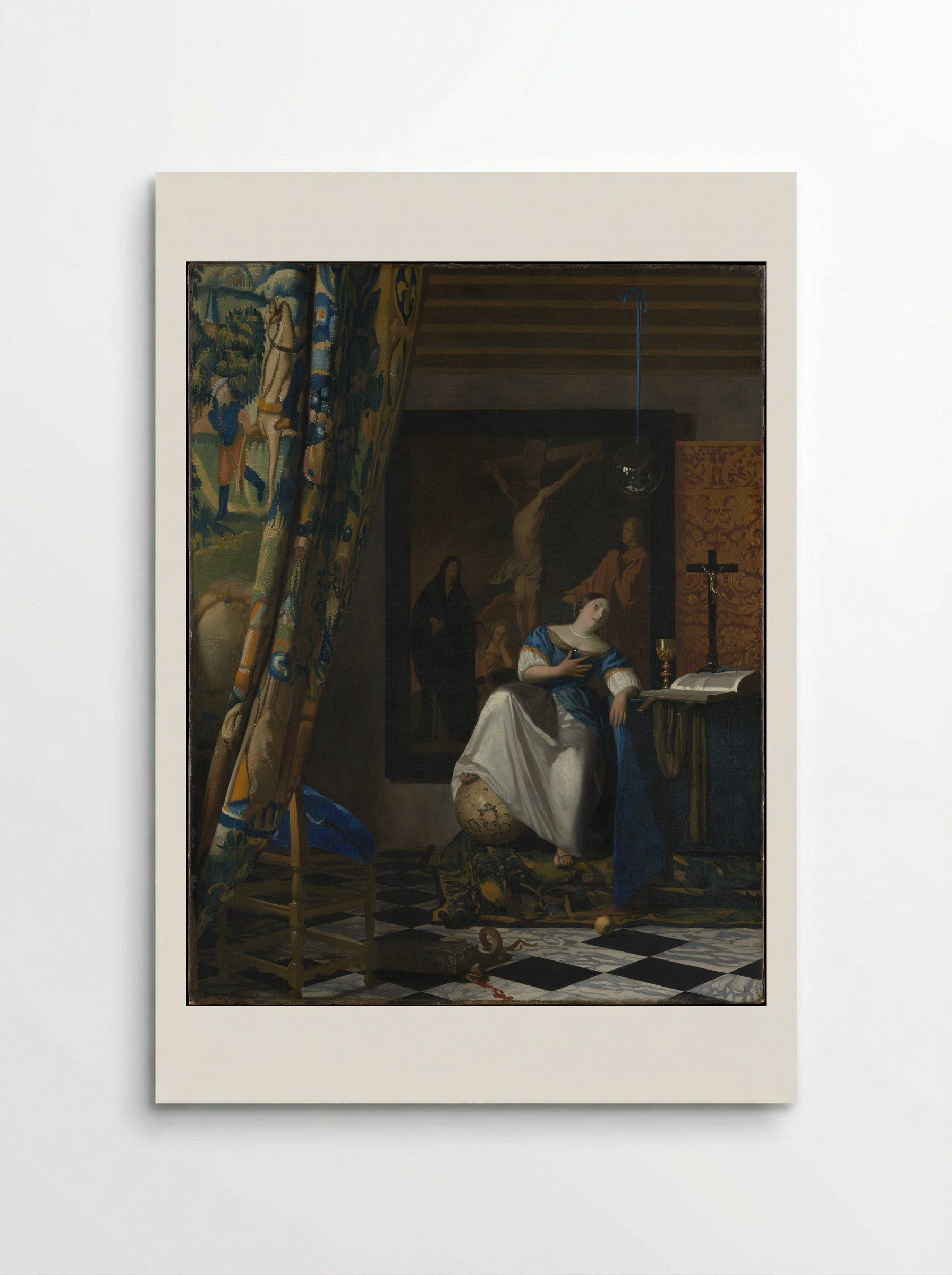 Allegory of the Catholic Faith - Johannes Vermeer - Poster
