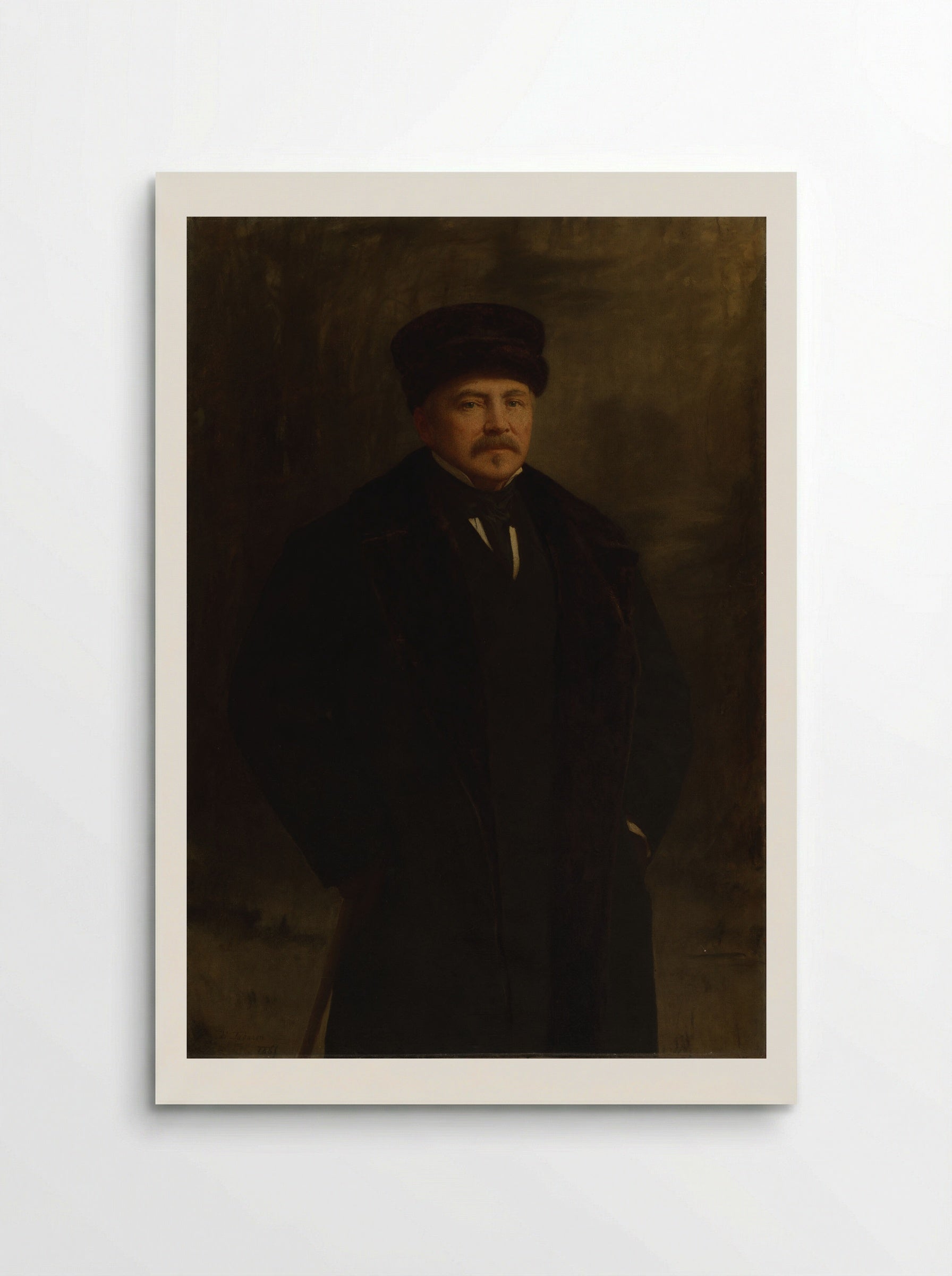 Amos Adams Lawrence (1814-1886) - Eastman Johnson - Poster