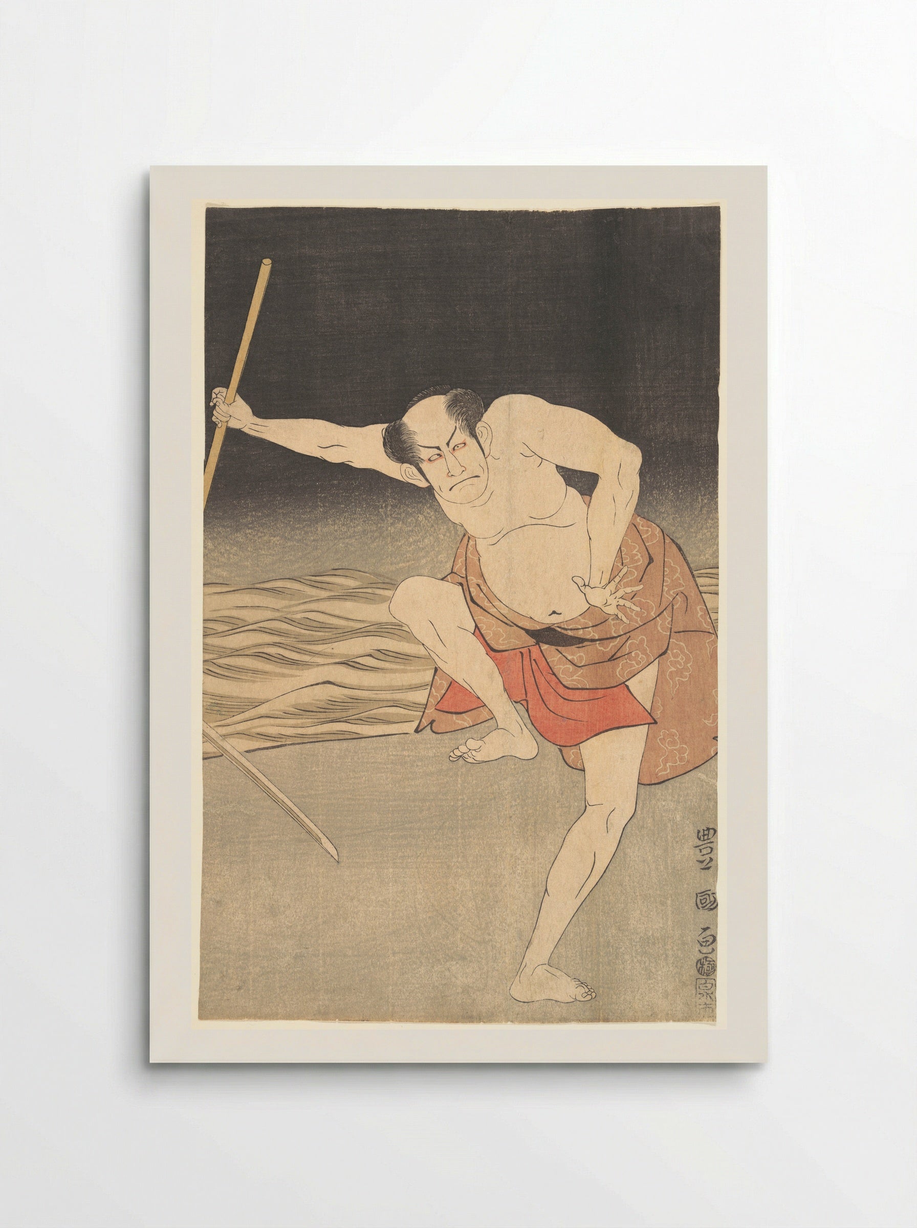 An Actor Beside Water - Utagawa Toyokuni I - Poster