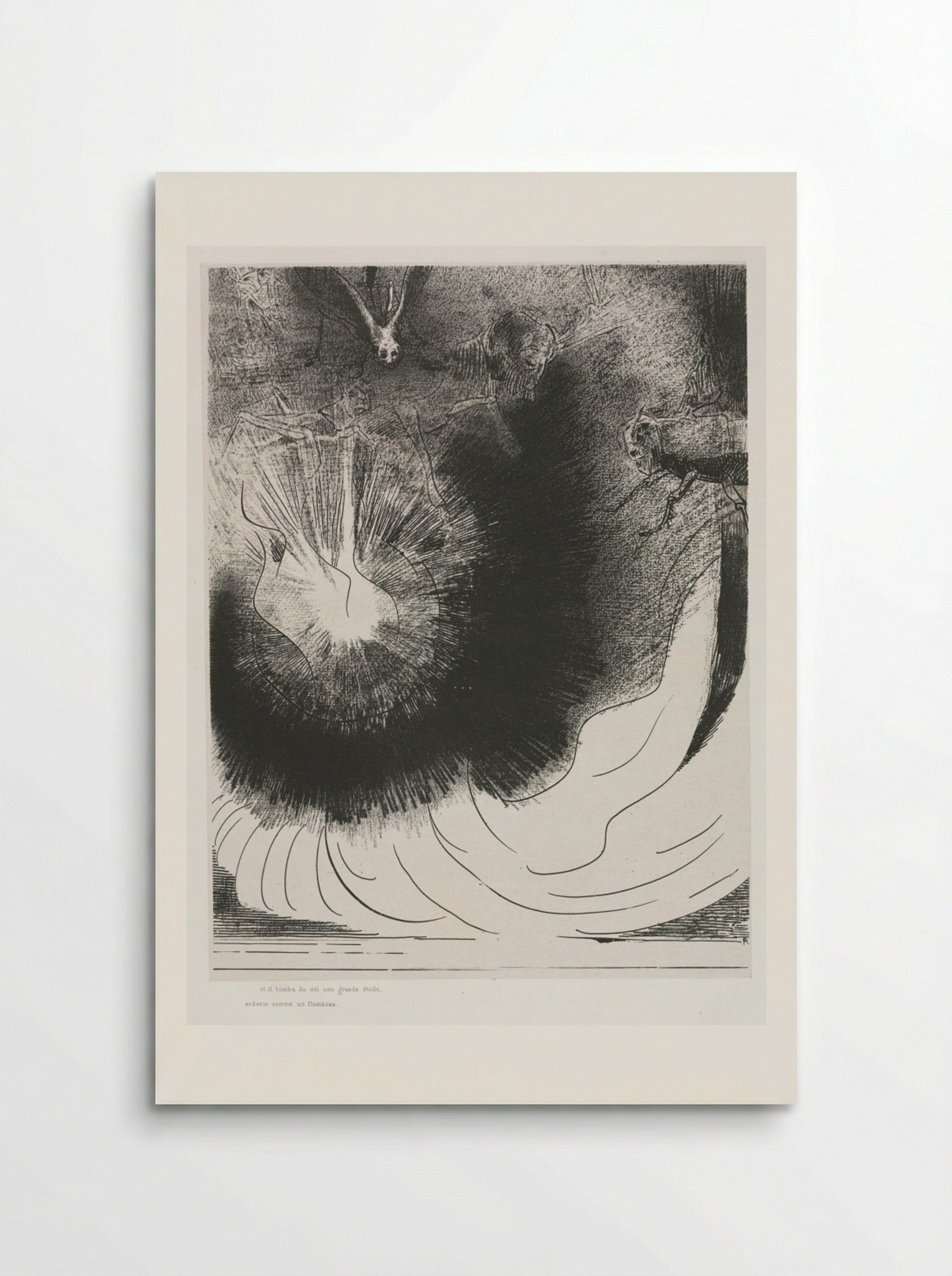 And There Fell a Great Star from Heaven, Burning as it were a Lamp - Odilon Redon - Poster