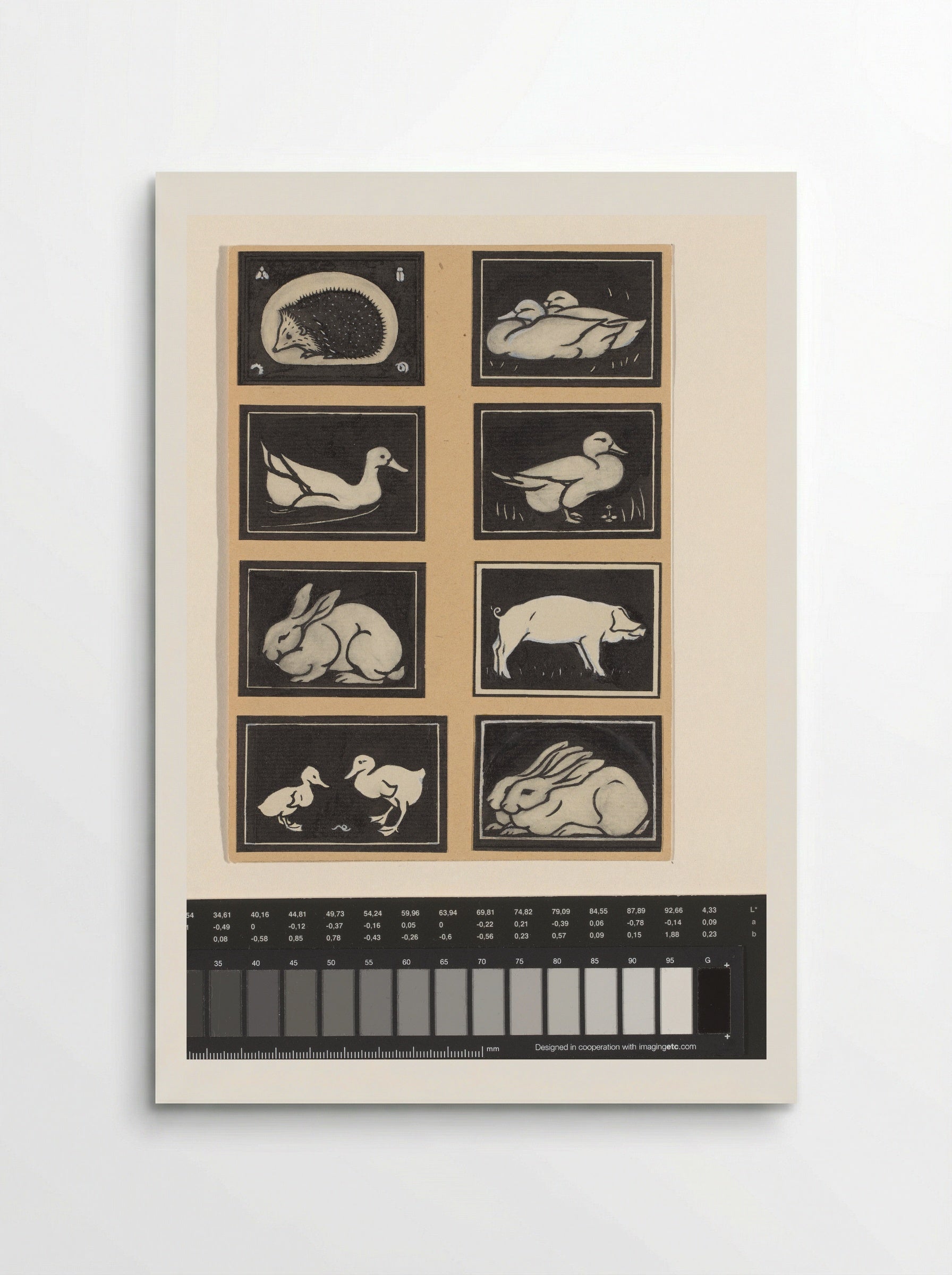 Animals in Rectangles - Julie de Graag - Poster