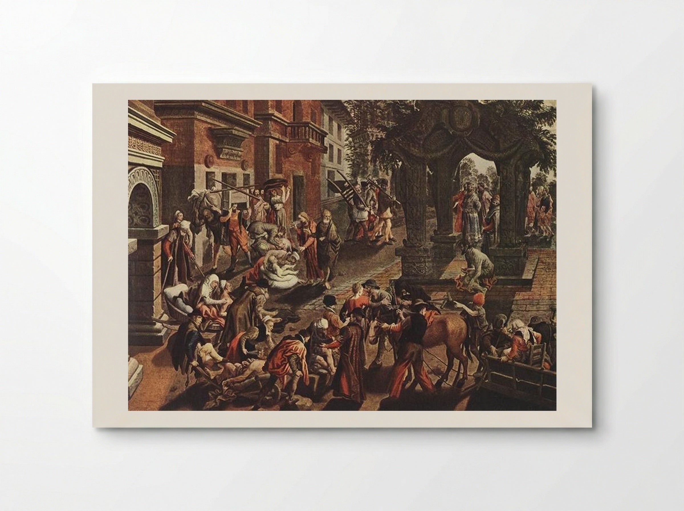 Apostles Peter and John Healing the Sick - Pieter Aertsen - Poster