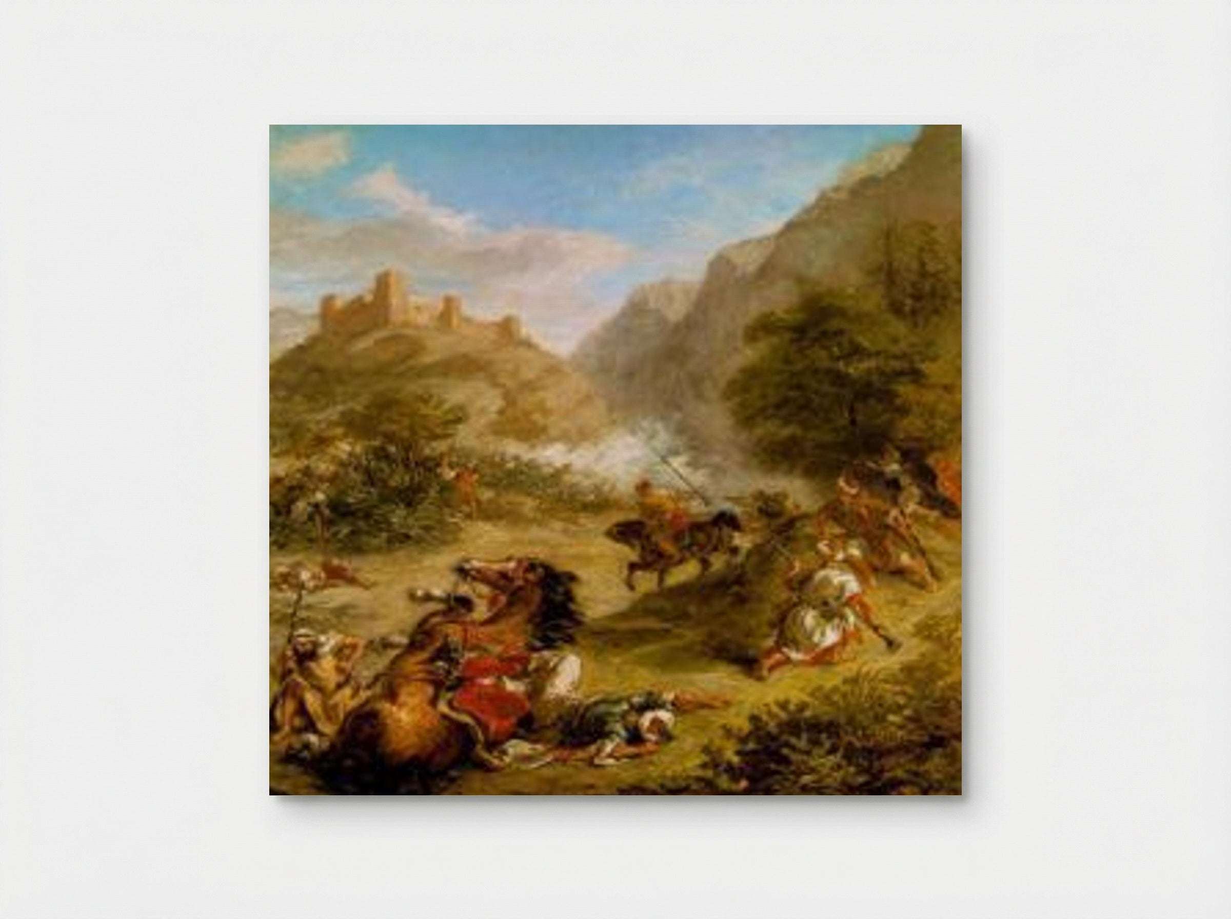 Arabs Skirmishing in the Mountains - Eugène Delacroix - Poster