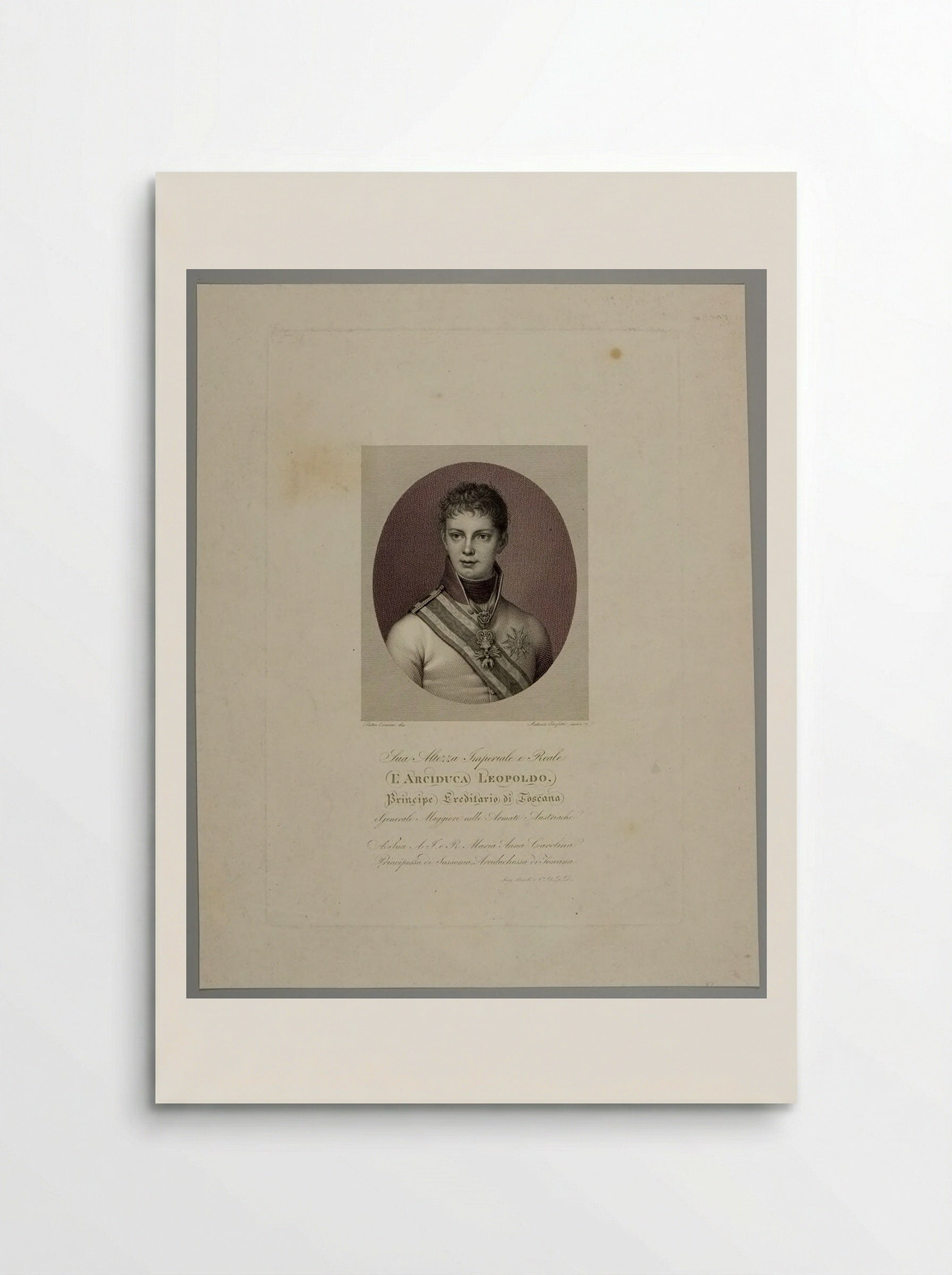 Archduke Leopold II of Tuscany - Antonio Perfetti - Poster
