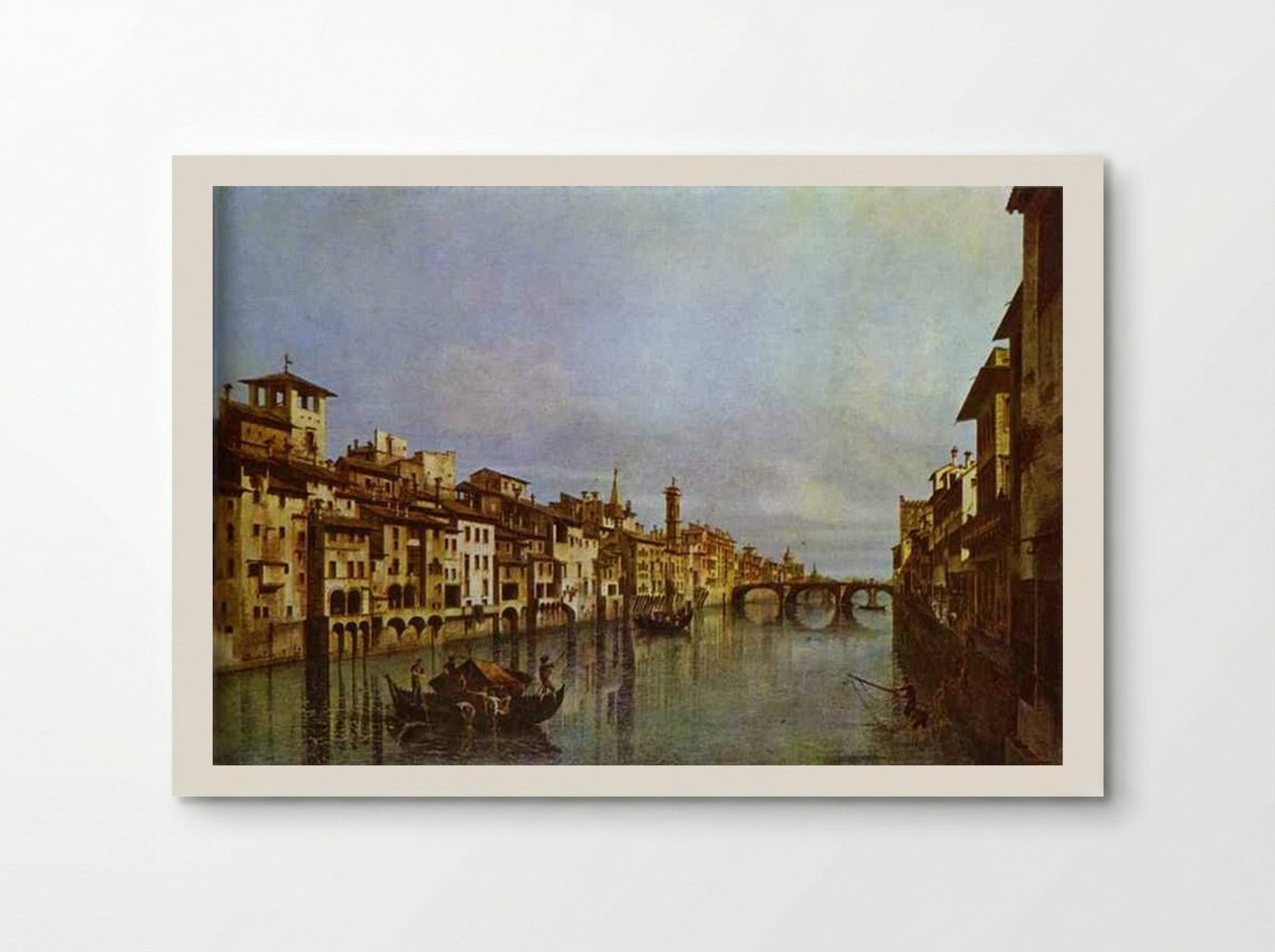 Arno in Florence - Bernardo Bellotto - Poster