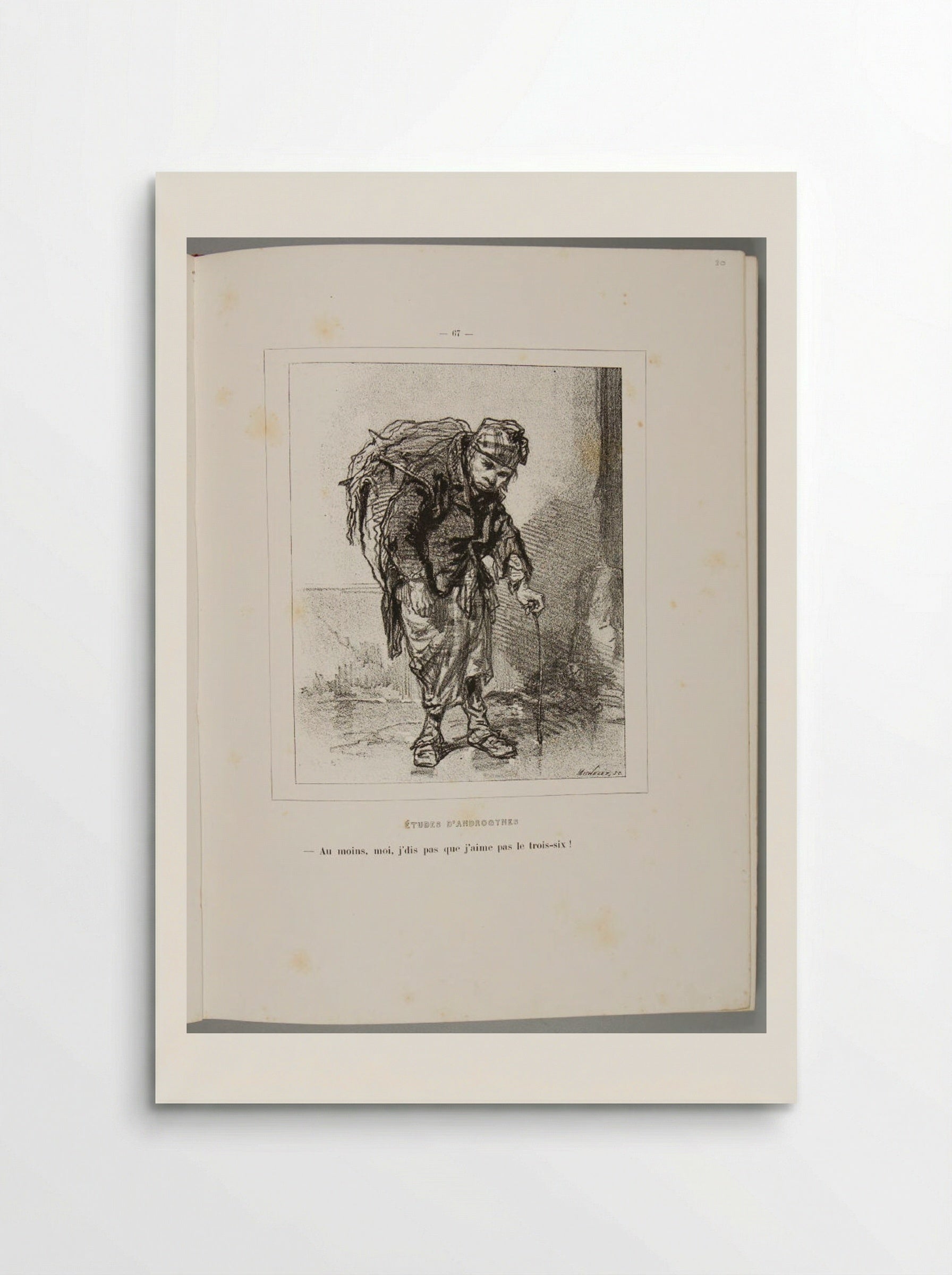 As for me, at least I don't say that I don't like proof spirits - Paul Gavarni - Poster