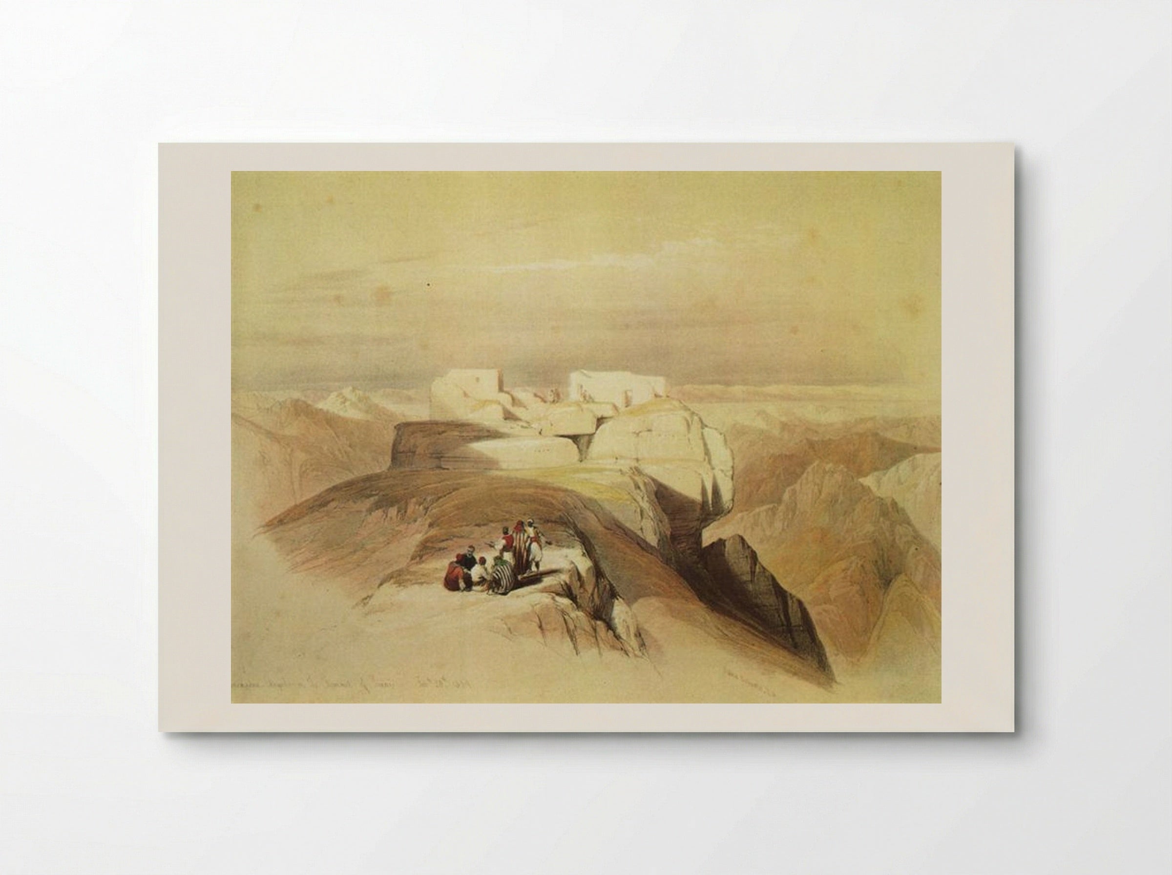 Ascent to the Summit of Mount Sinai - David Roberts - Poster