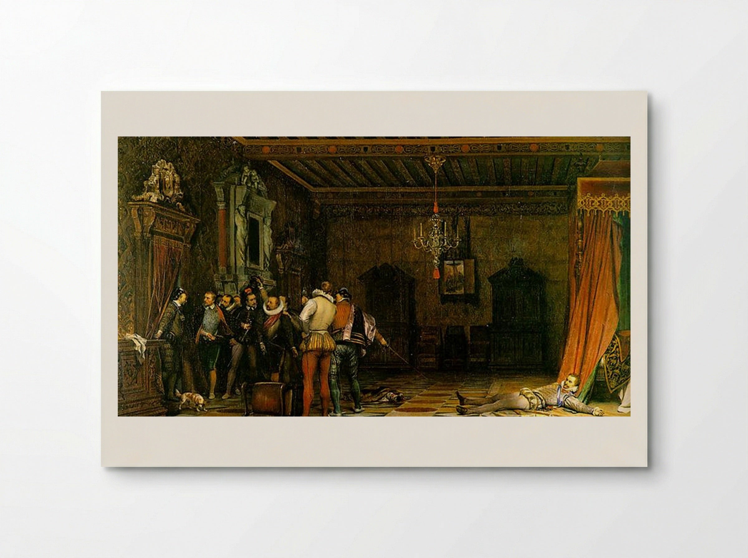 Assassination of Henry I, Duke of Guise - Paul Delaroche - Poster