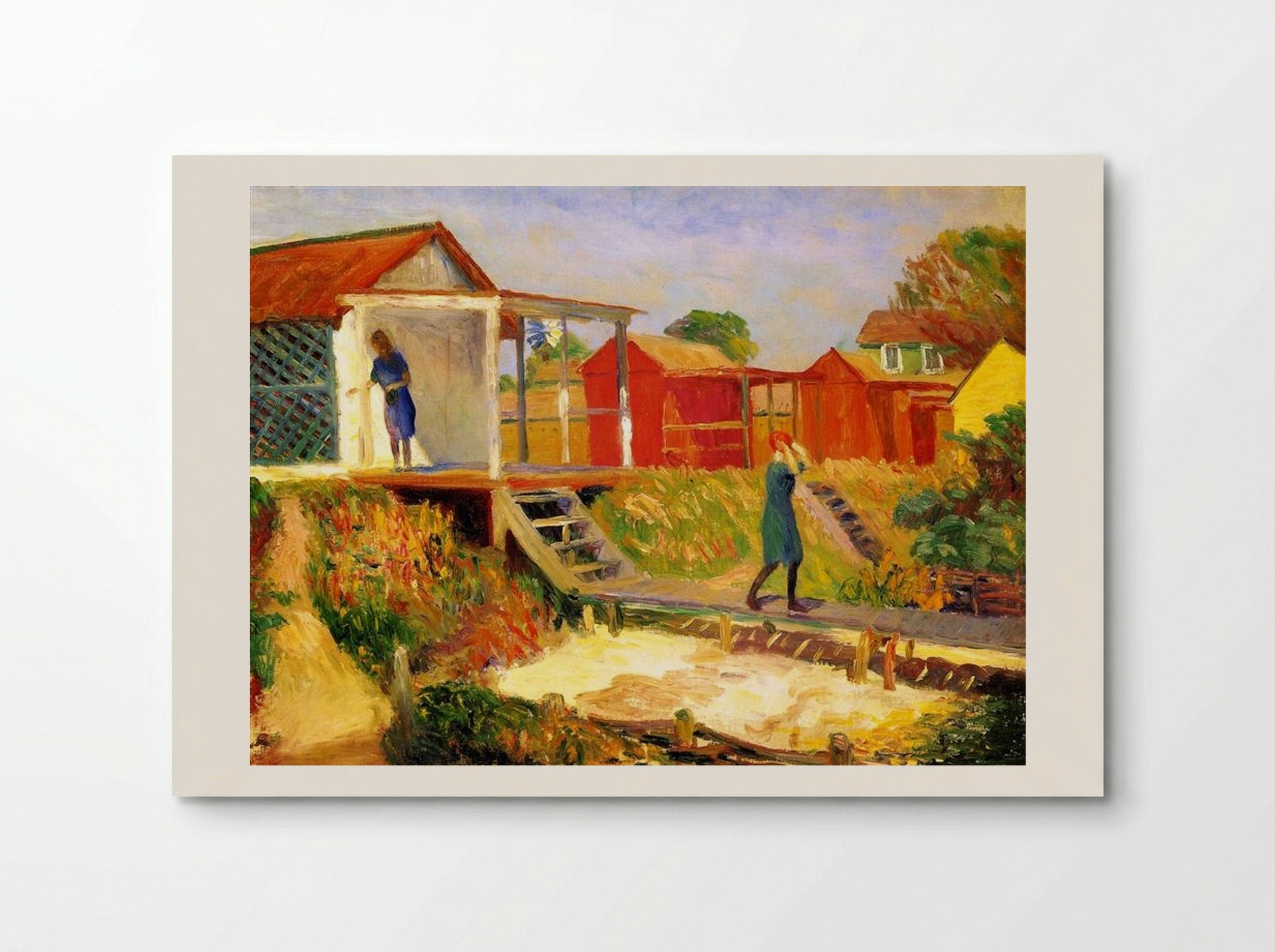 At the Beach - William James Glackens - Poster