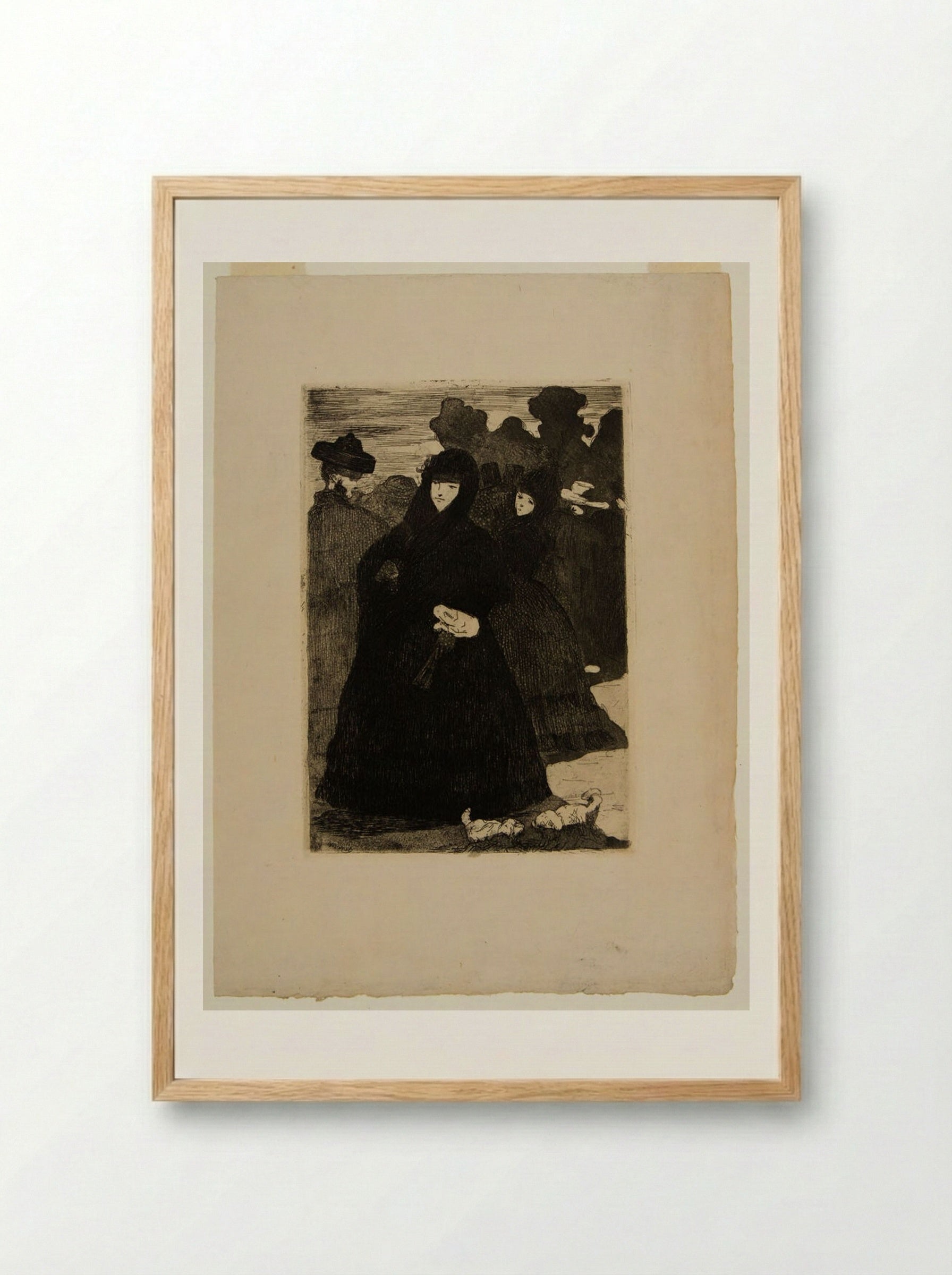 At the Prado - Édouard Manet - Framed Print Wood