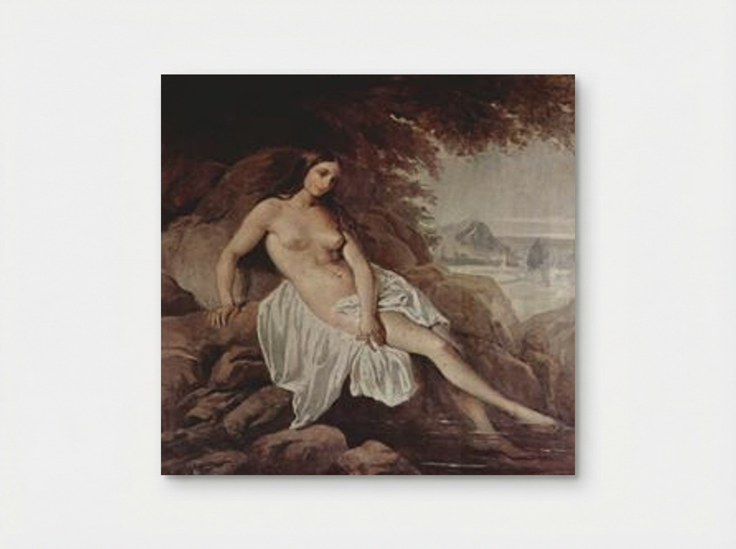 Badende (The Bather) - Francesco Hayez - Poster