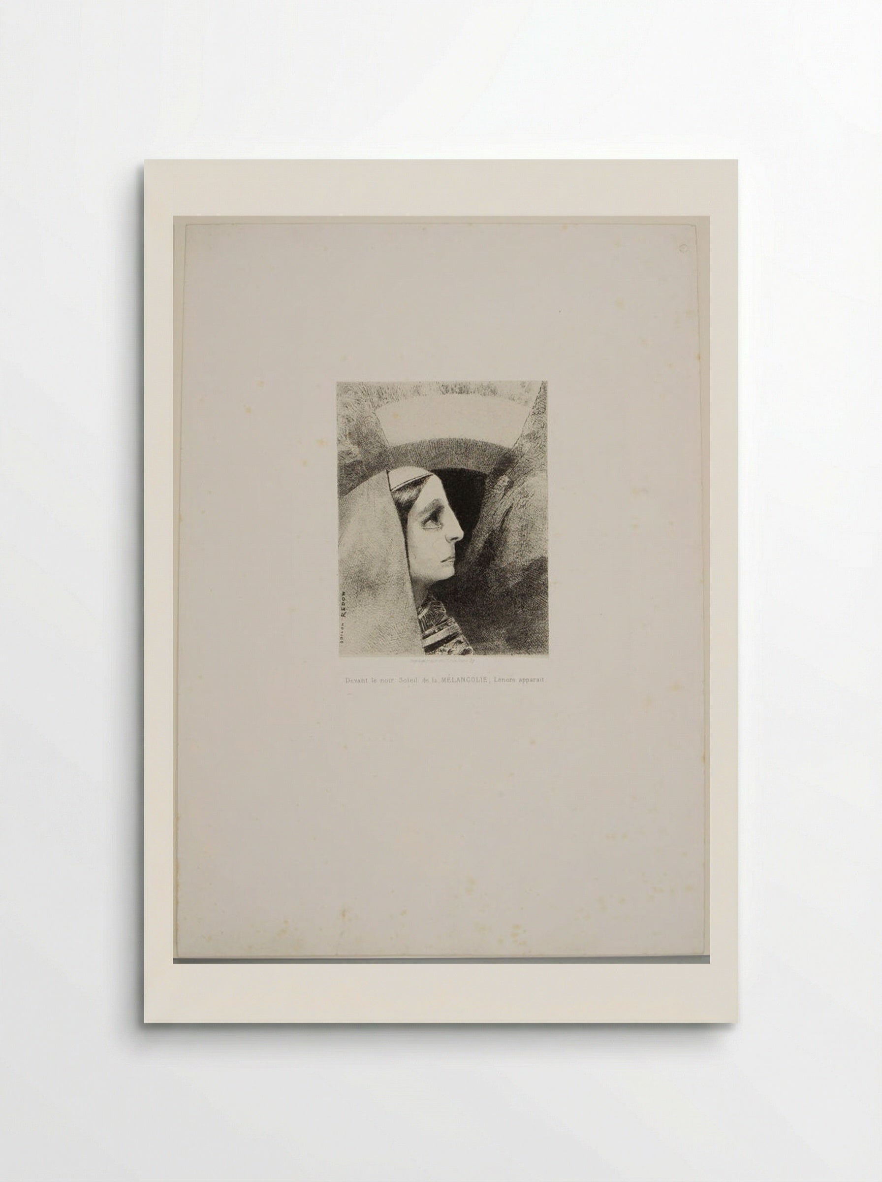 Before the Black Sun of Melancholy, Lenore Appears - Odilon Redon - Poster