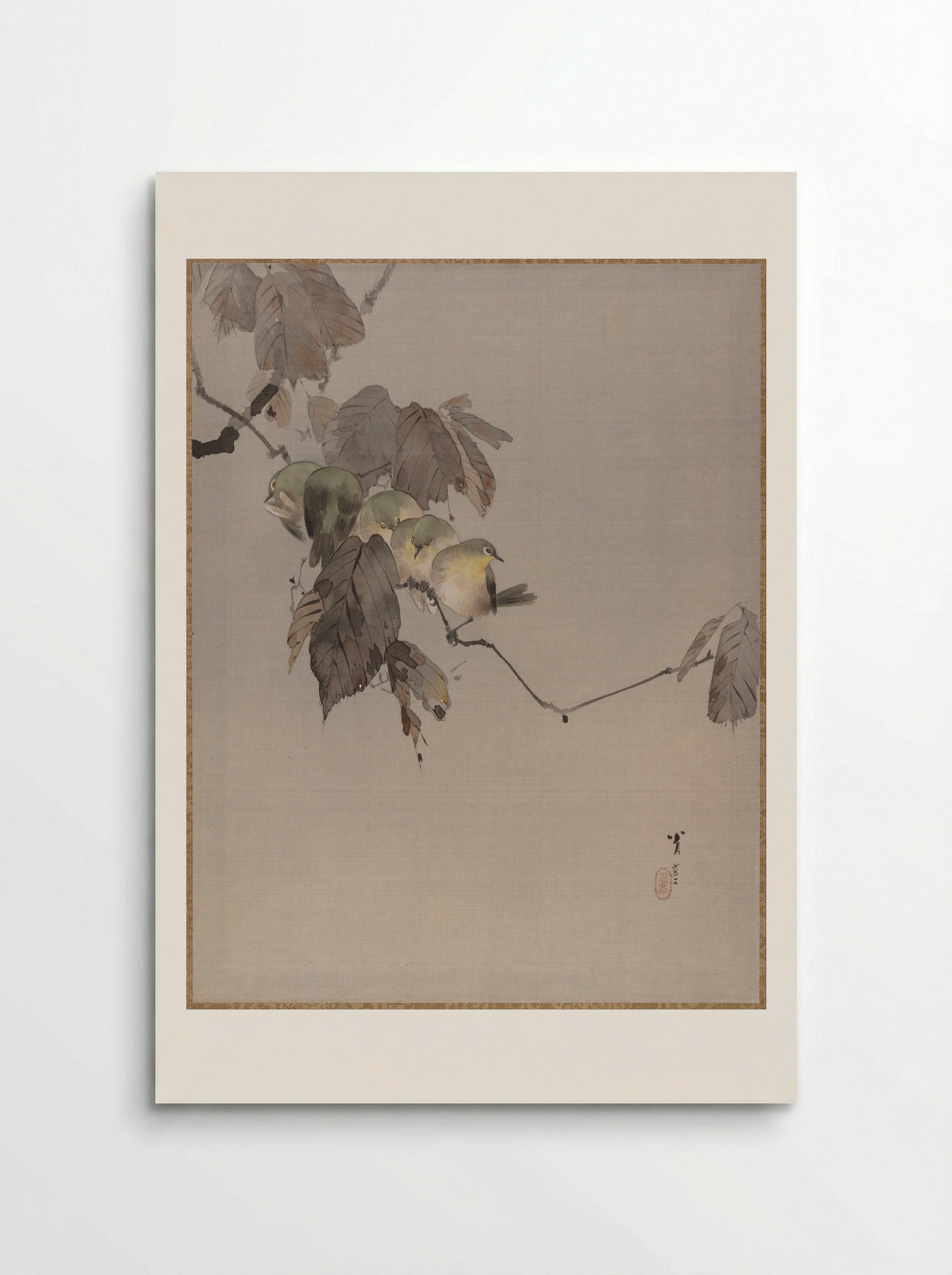 Birds on a Branch - Watanabe Seitei - Poster