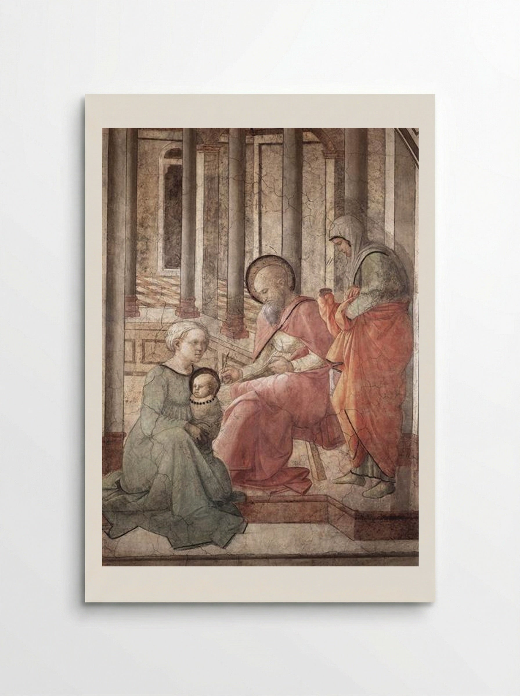 Birth and Naming of St. John the Baptist (detail) - Filippo Lippi - Poster