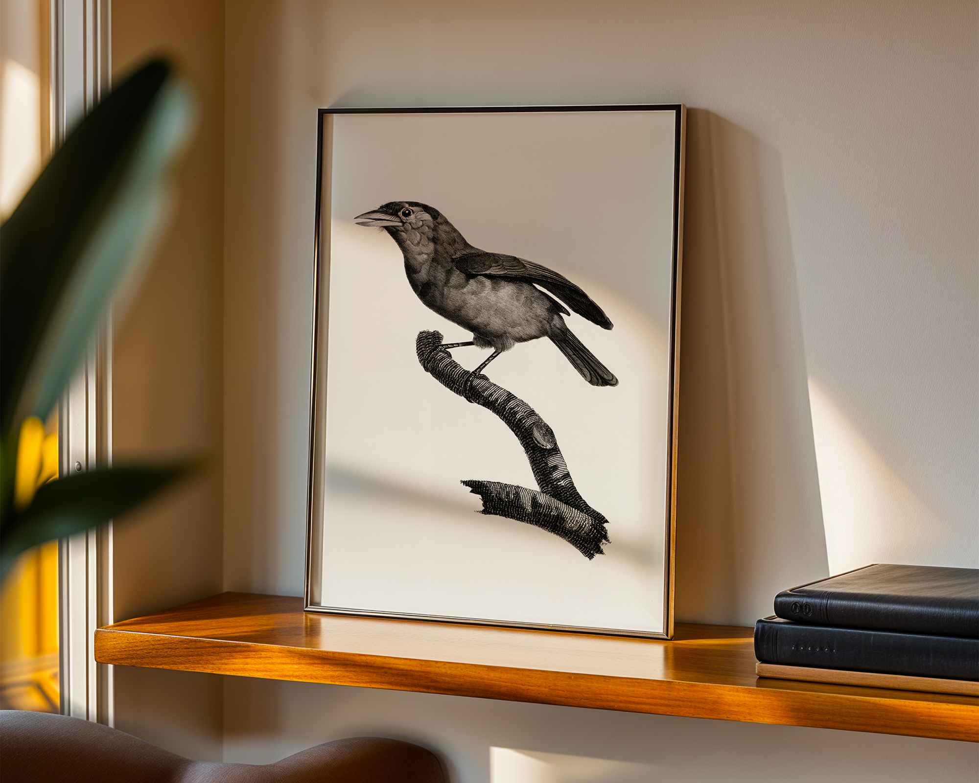 Blue-throated-barbet-from-Histoire-Naturelle-des-Oiseaux-de-Paradis-et-Des-Rolliers-(1806)-by-Jacques-Barraband_final mockup