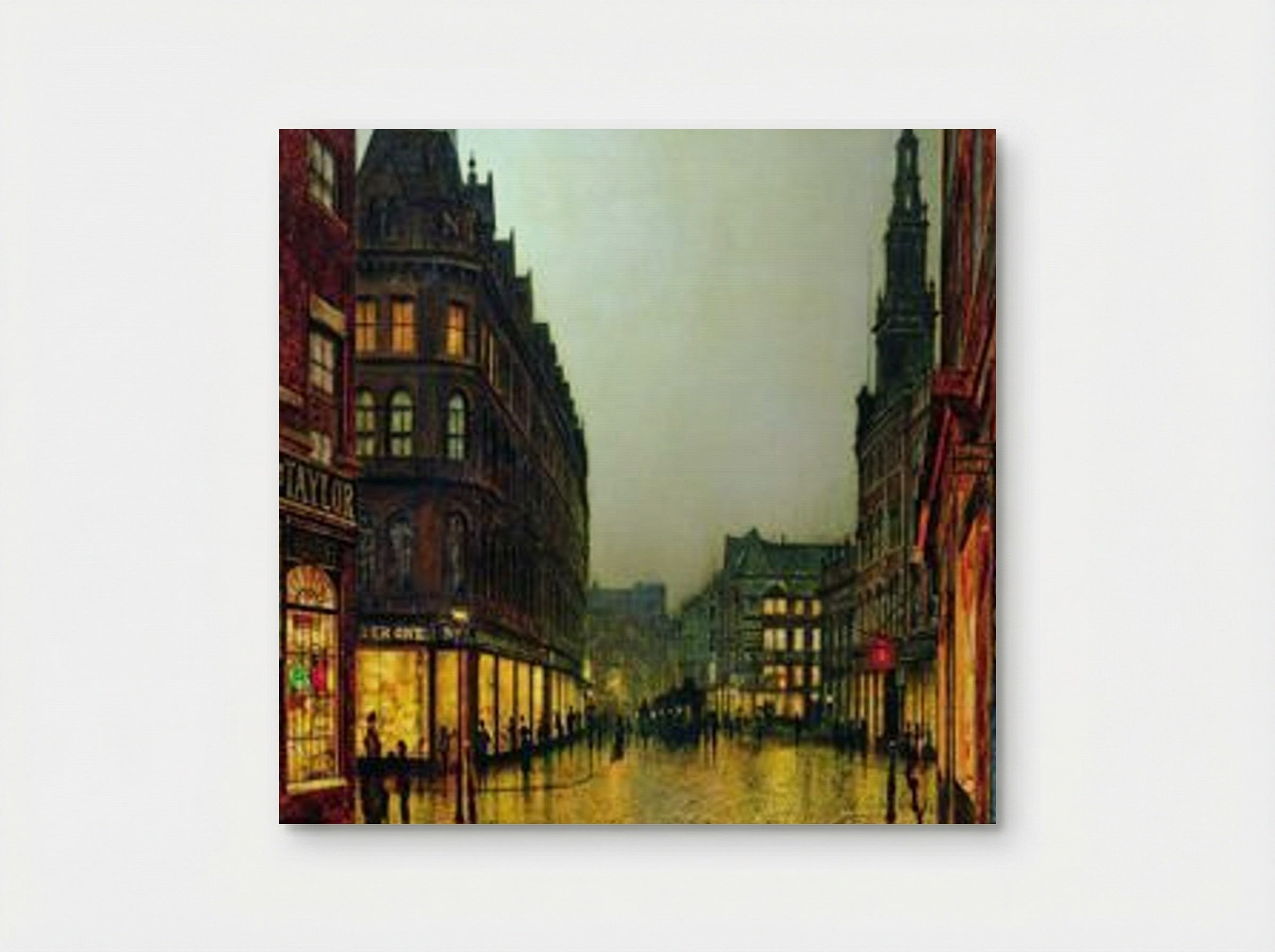 Boar Lane, Leeds - John Atkinson Grimshaw - Poster