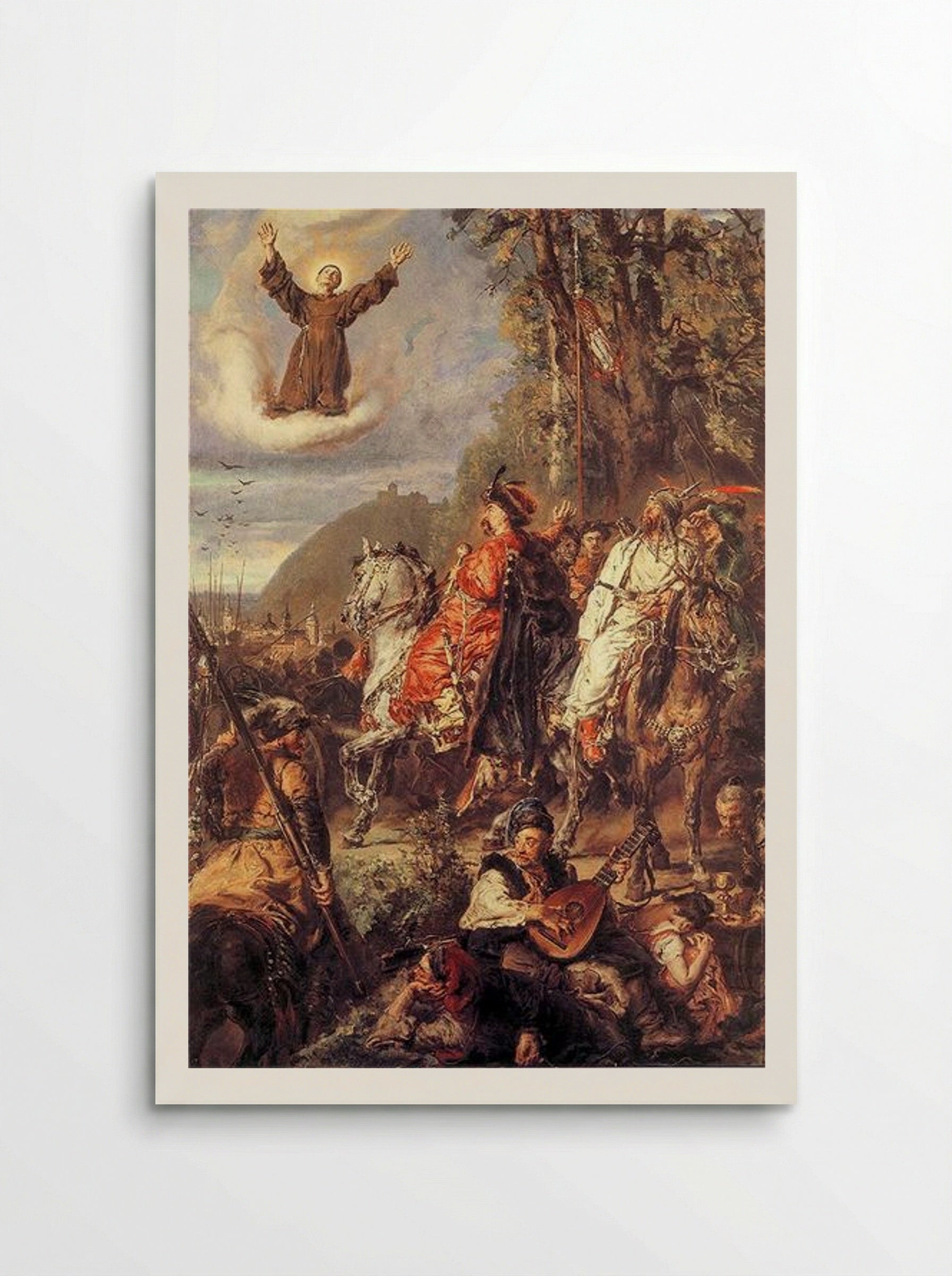 Bohdan Khmelnytsky with Tugai Bey near Lviv - Jan Matejko - Poster