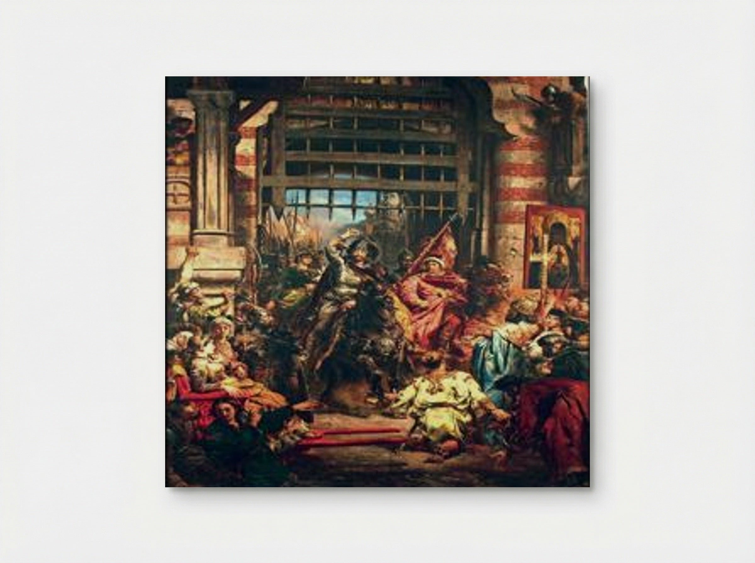 Boleslaw the Brave with Sviatopolk at the Golden Gate in Kiev - Jan Matejko - Poster
