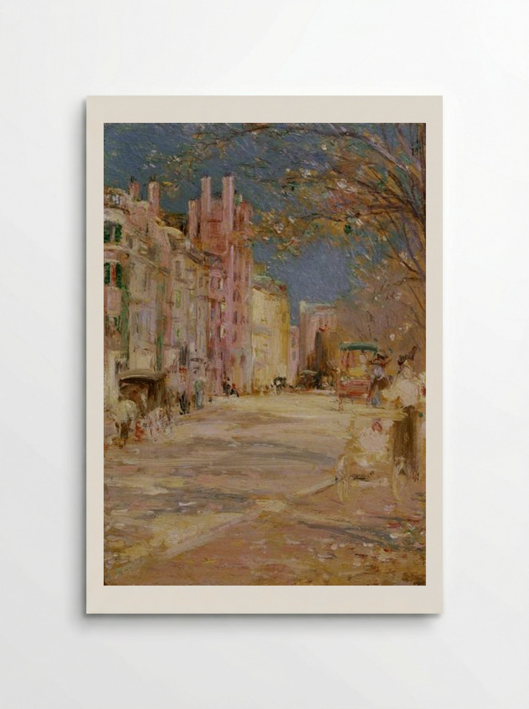 Boston Street Scene (Boston Common) - Edward Mitchell Bannister - Poster
