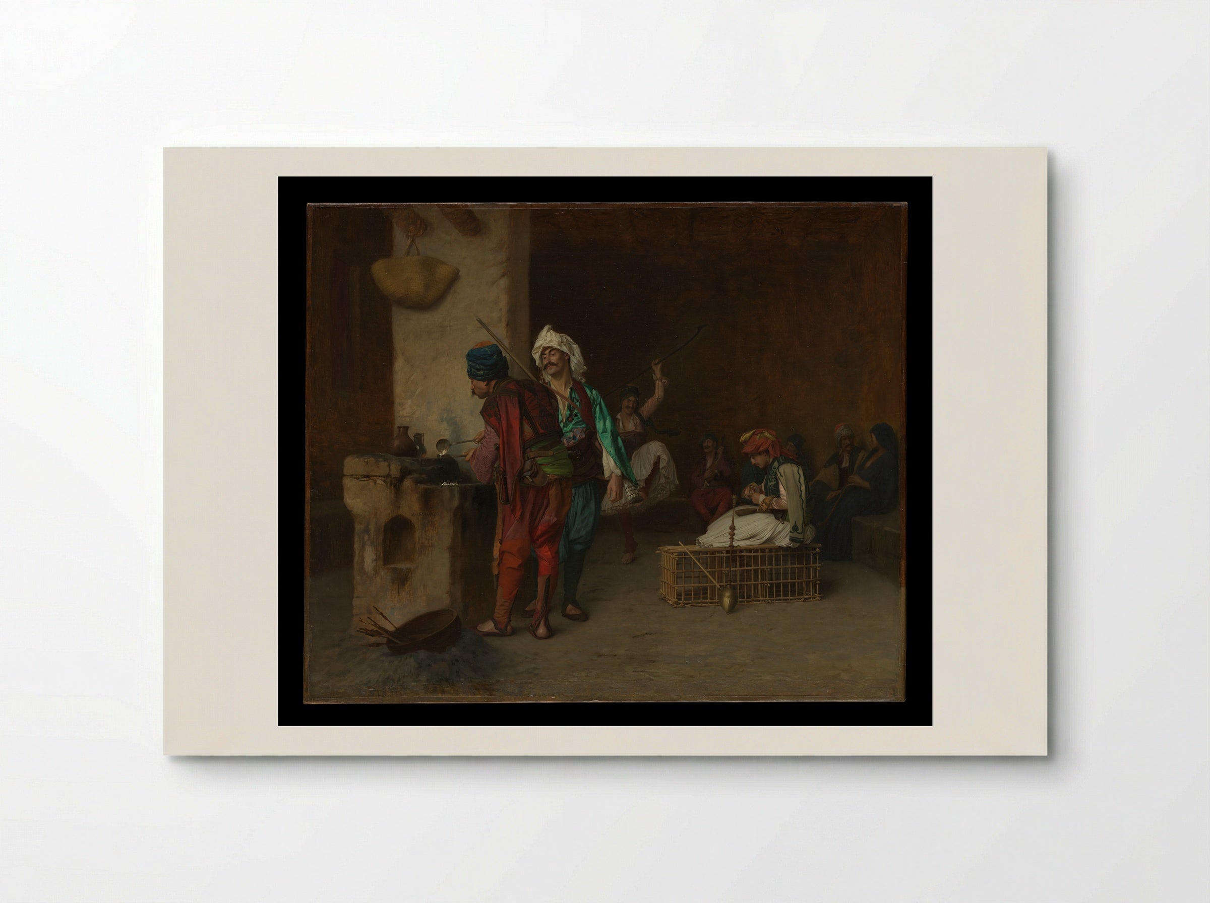 Cafe House, Cairo (Casting Bullets) - Jean-Léon Gérôme - Poster