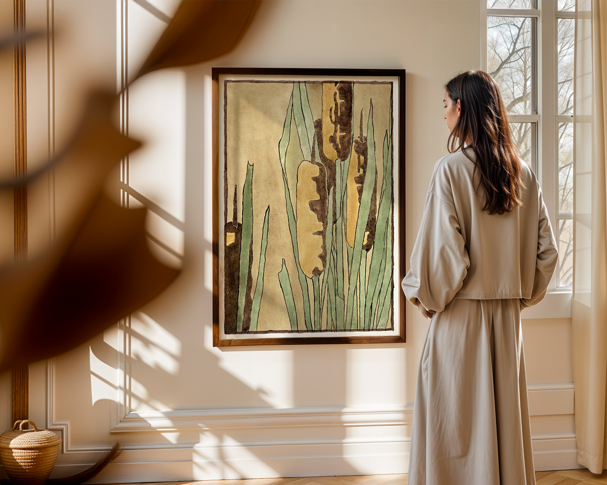 Cattail-(1915)-by-Hannah-Borger-Overbeck mockup