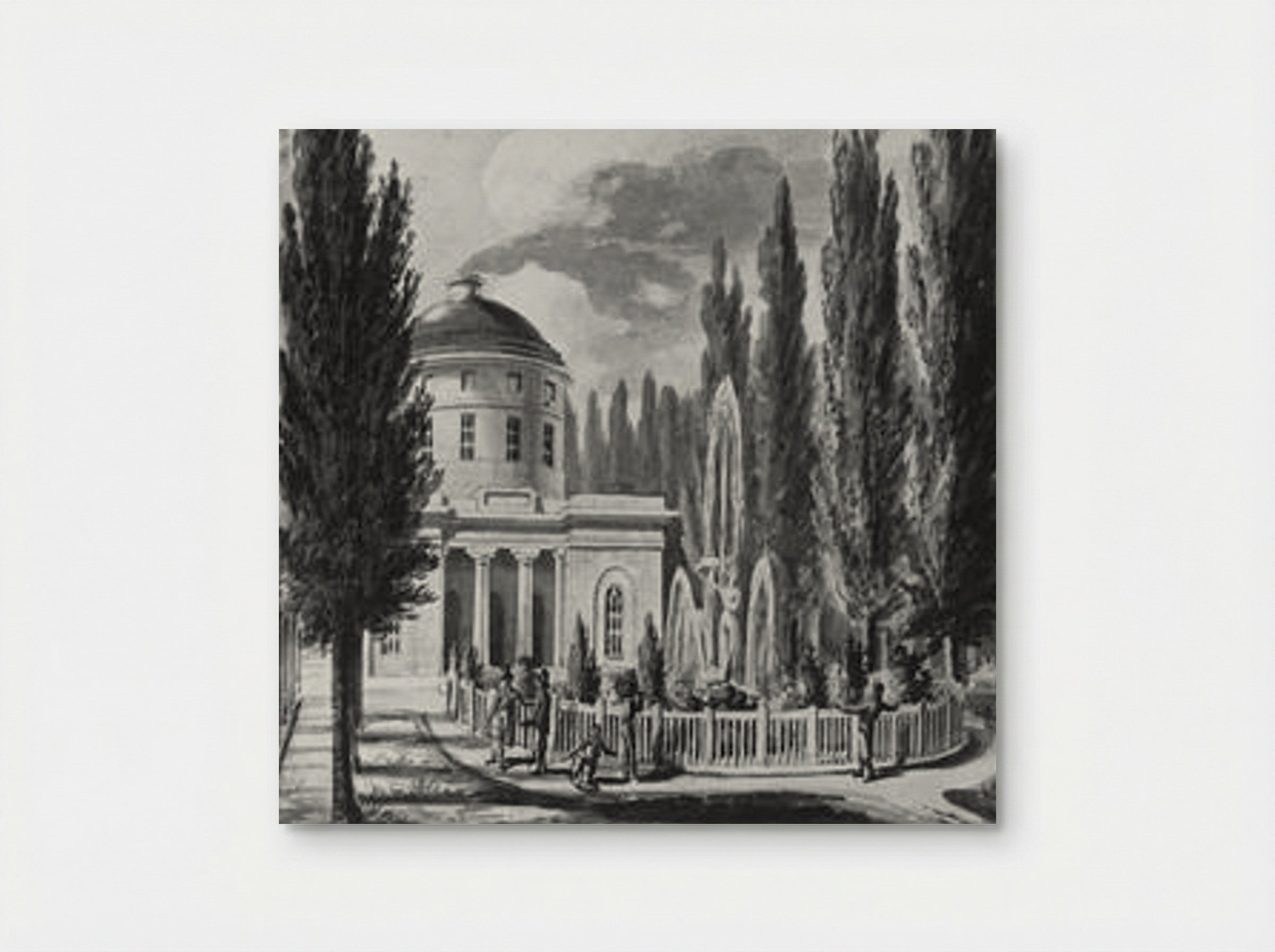 Centre Square and the Marble Water Works - Pavel Svinin - Poster