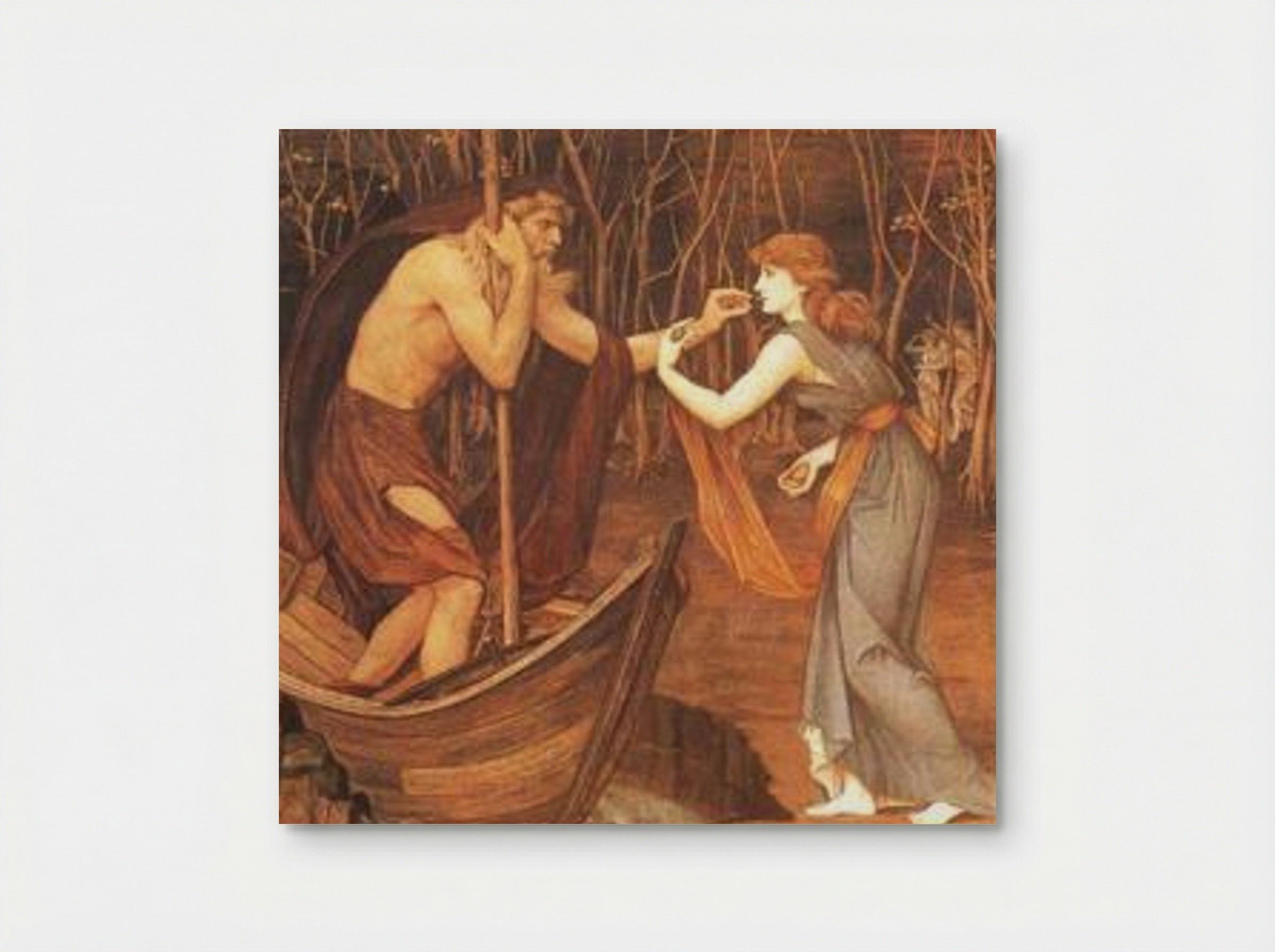 Charon and Psyche - John Roddam Spencer Stanhope - Poster