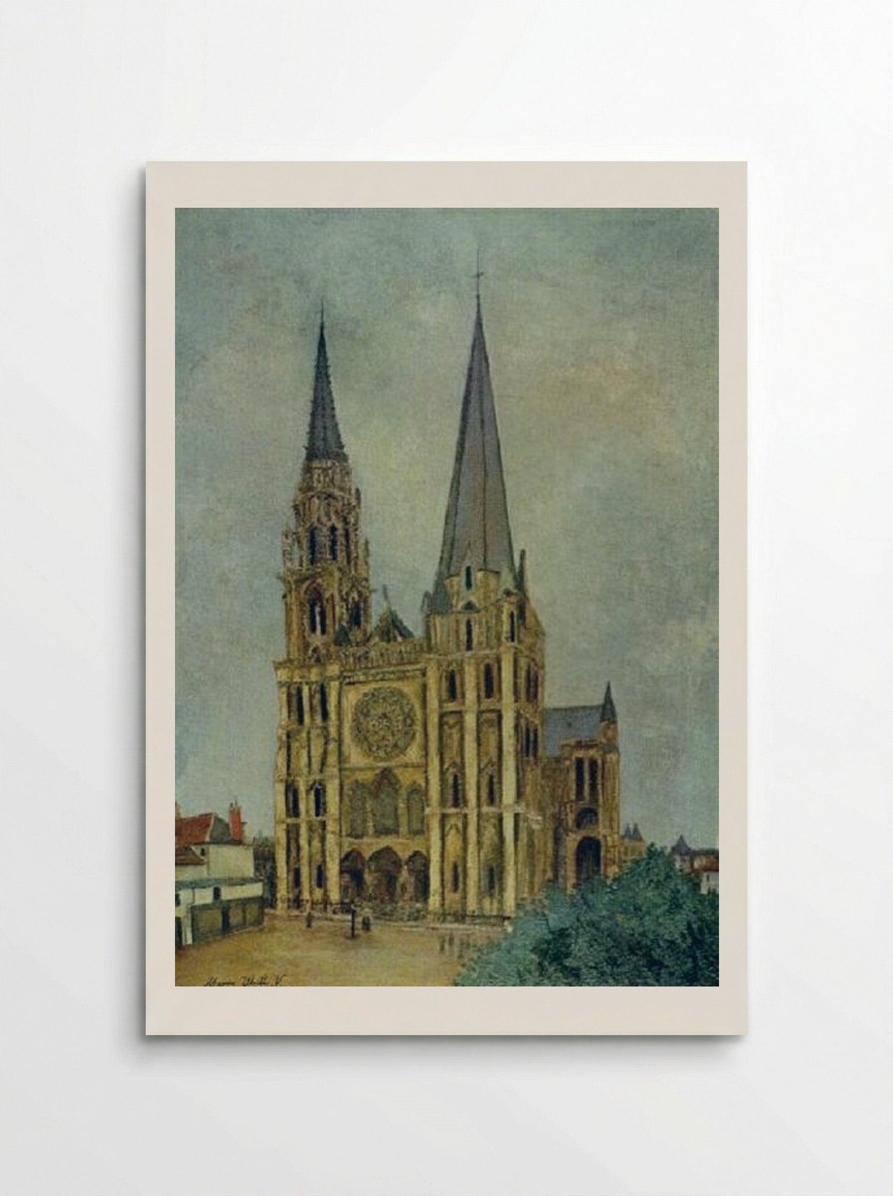 Chartres Cathedral - Maurice Utrillo - Poster