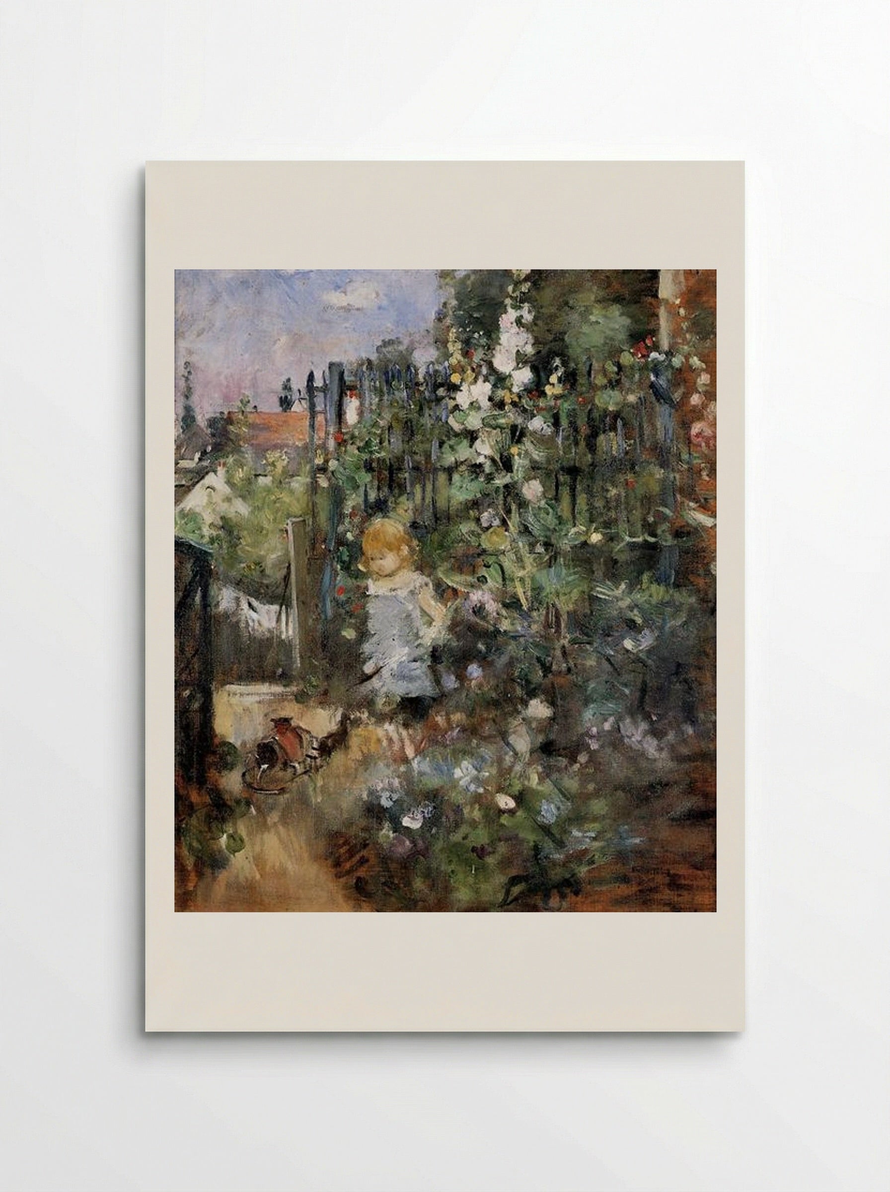 Child in the Rose Garden - Berthe Morisot - Poster