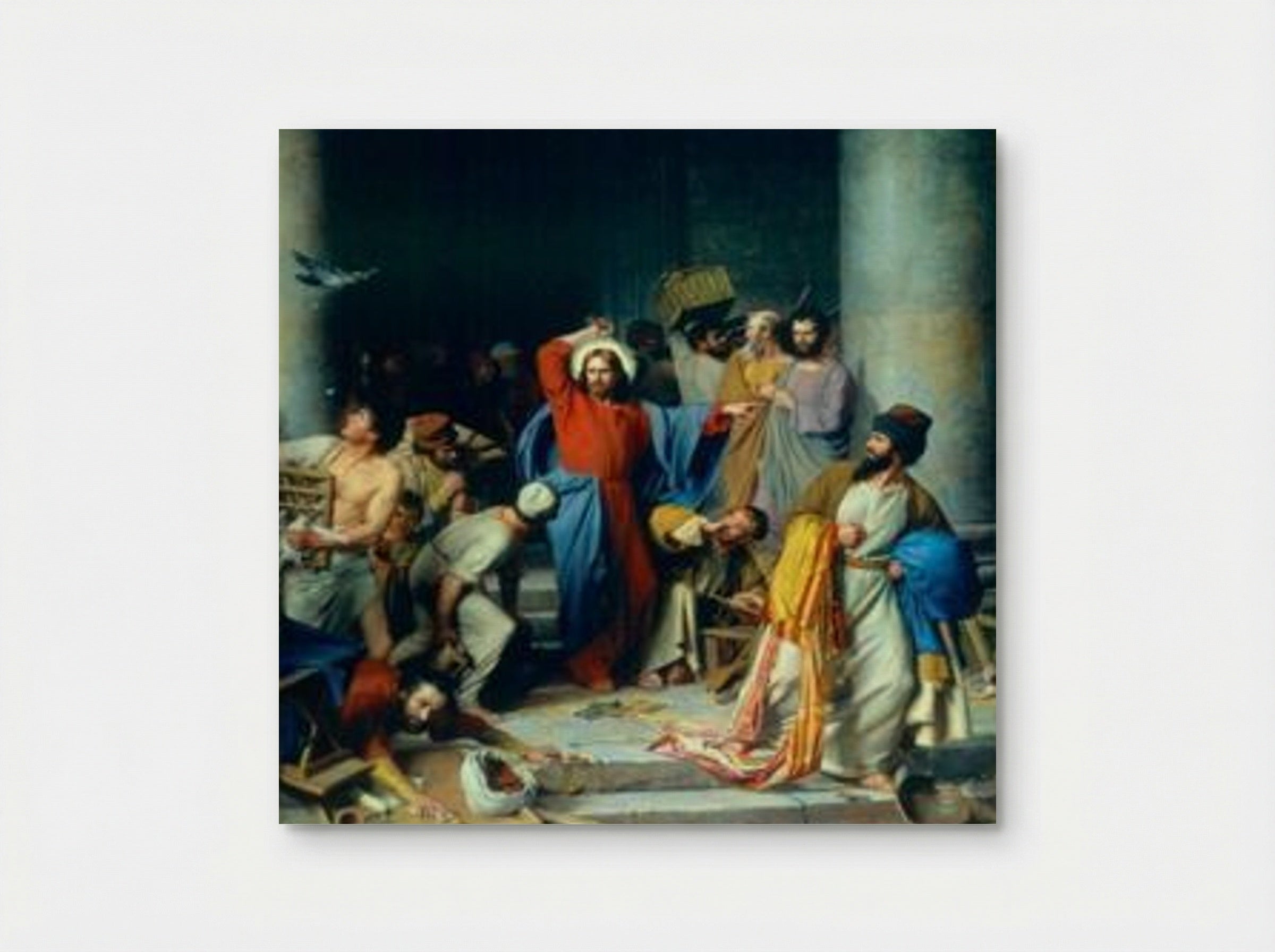 Christ Driving the Money Changers from the Temple - Carl Bloch - Poster